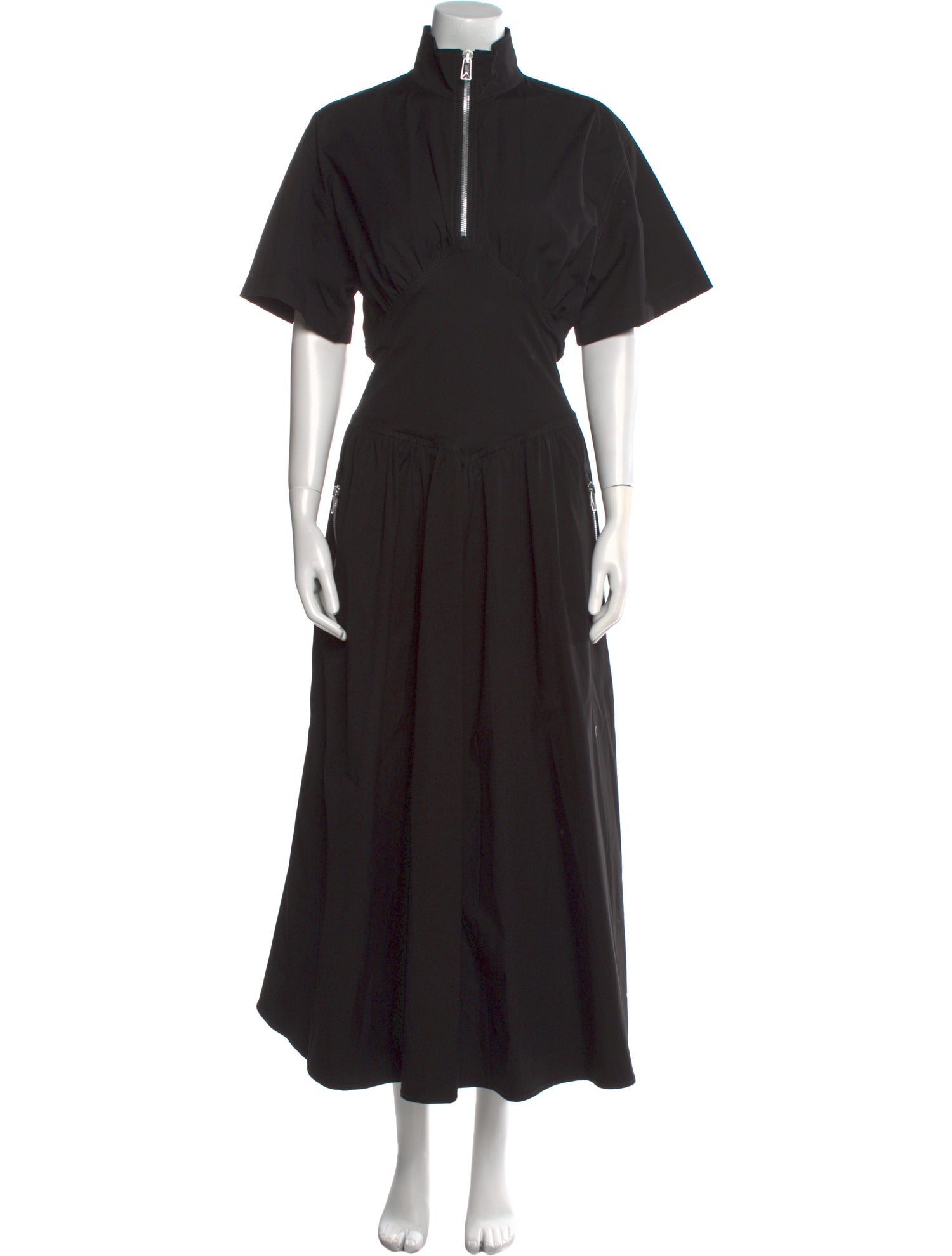 Bottega Veneta Mock Neck Long Dress