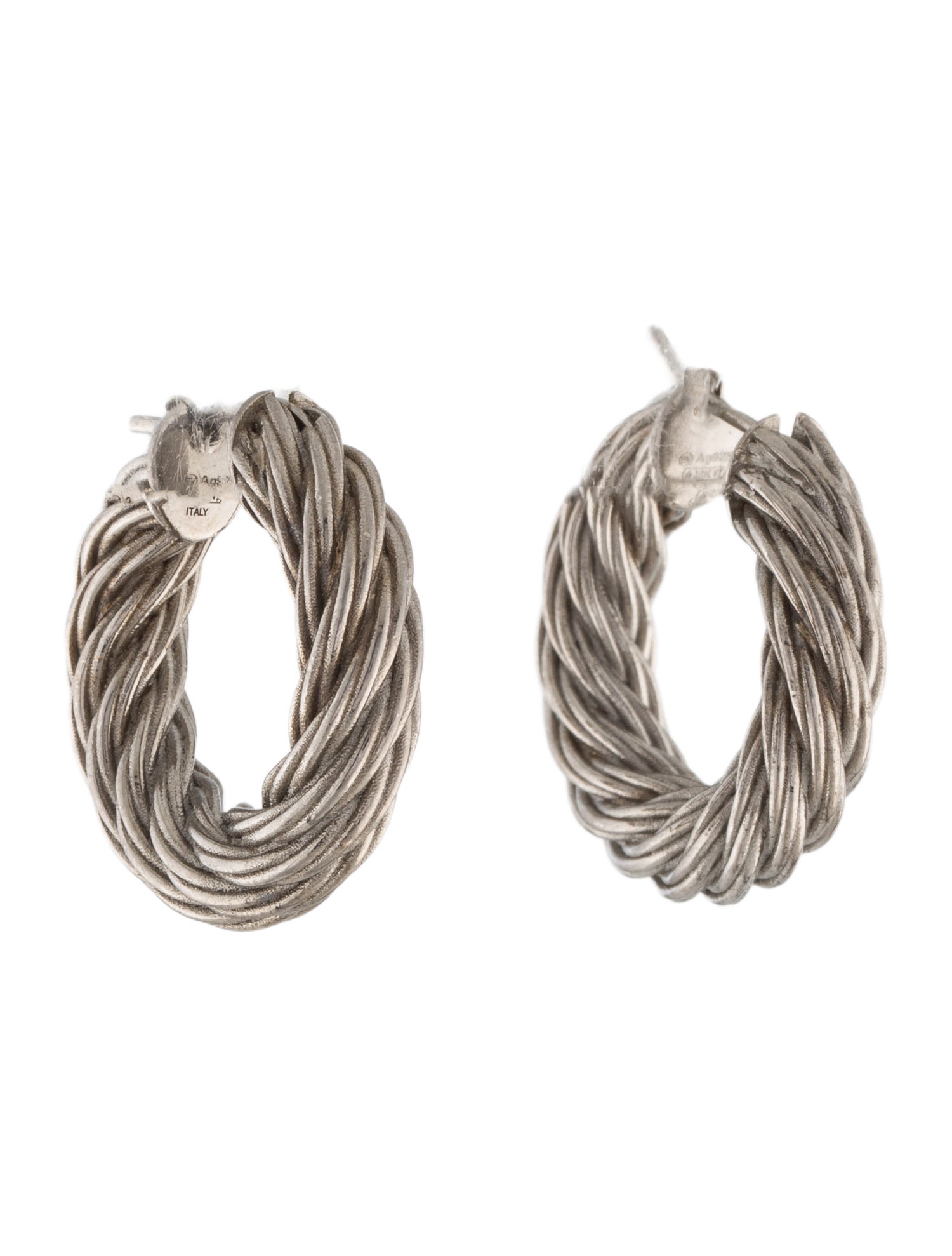 Bottega Veneta Cord Hoop Earrings