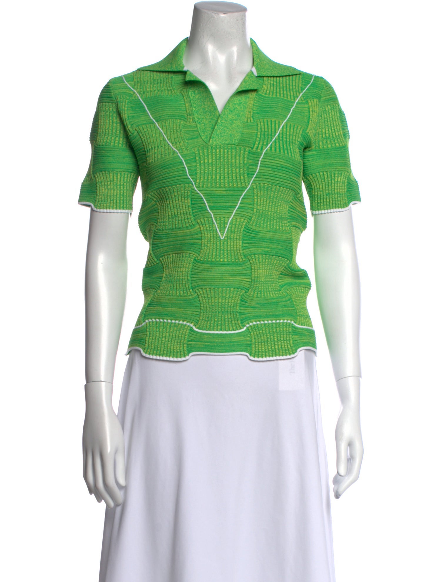 Bottega Veneta Printed V-Neck Sweater