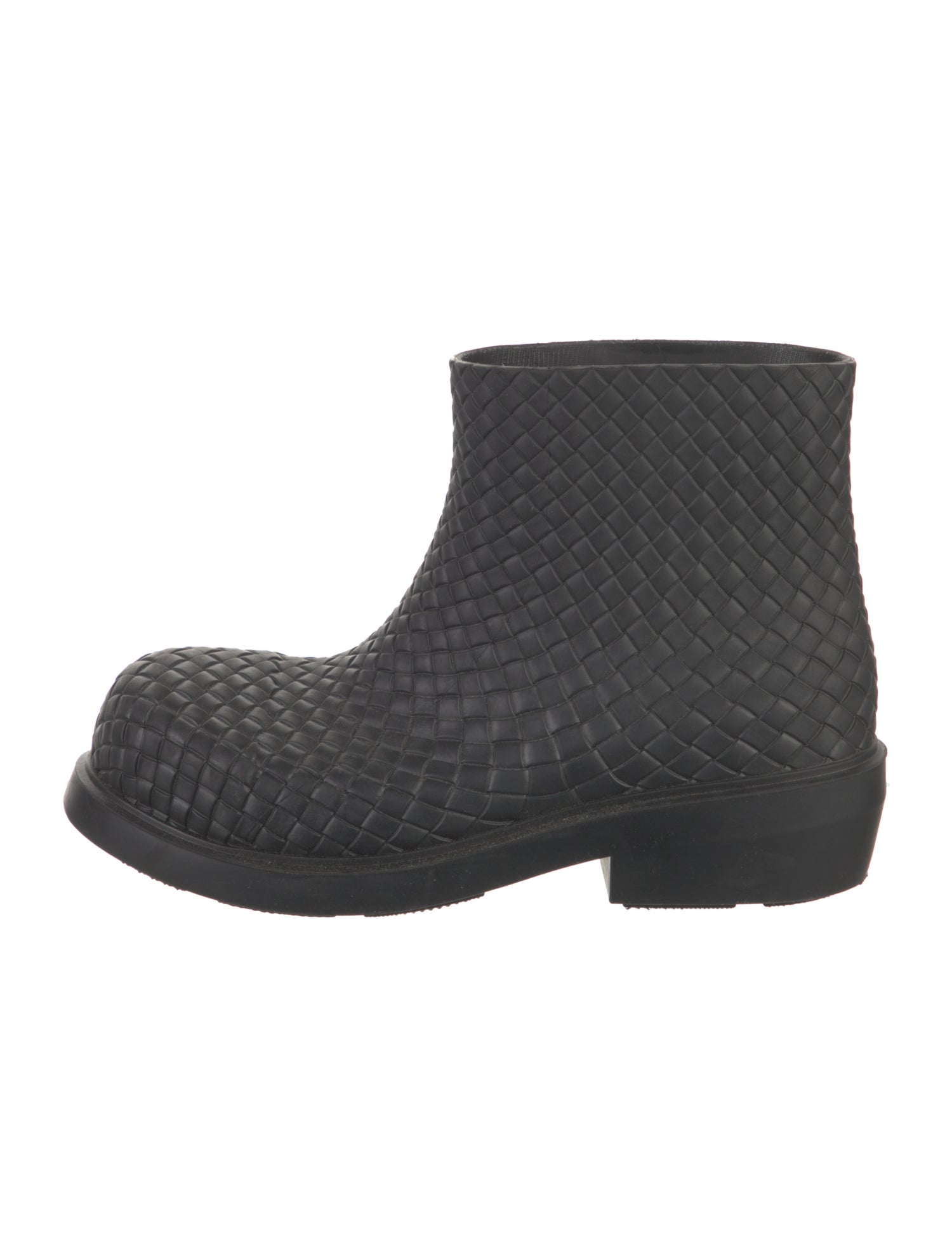 Bottega Veneta Intrecciato Weave Rubber Rain Boots
