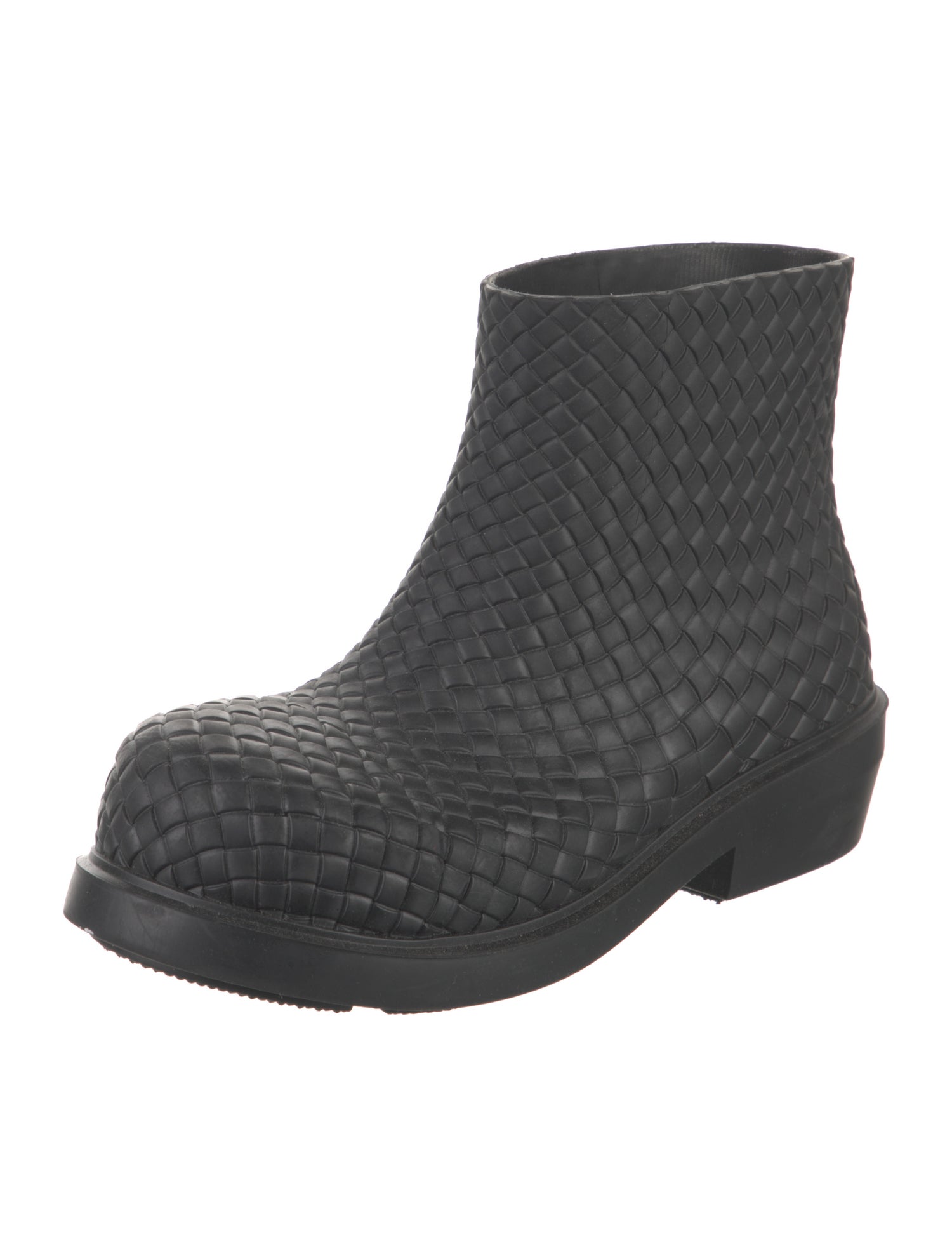 Bottega Veneta Intrecciato Weave Rubber Rain Boots