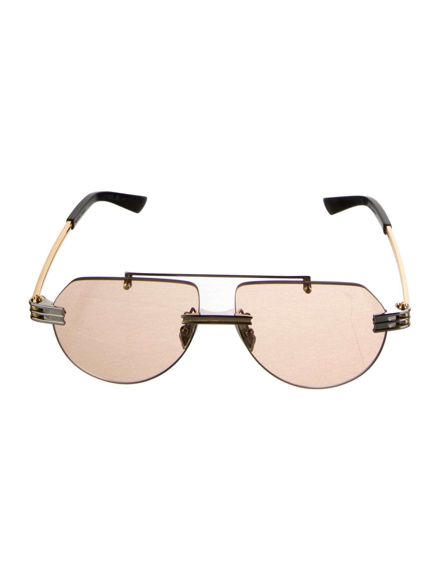 Bottega Veneta Aviator Tinted Sunglasses