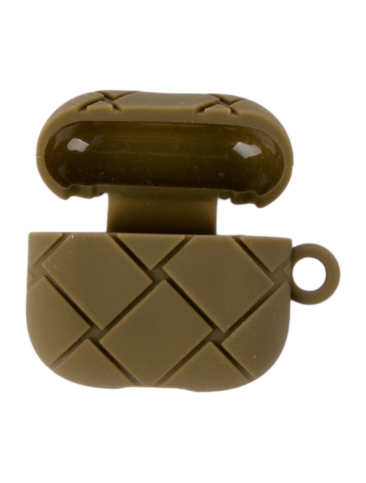 Bottega Veneta Green Pattern Printed Jelly Apple Airpods Case