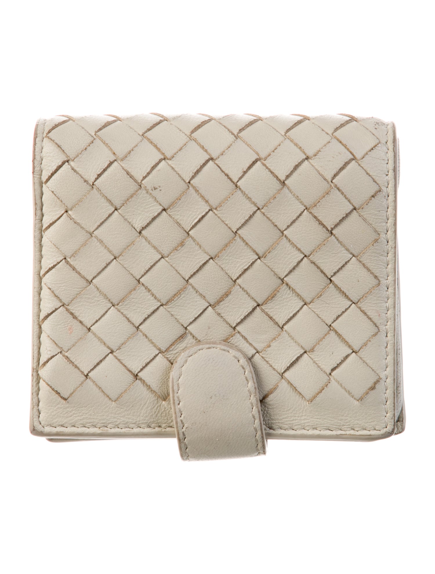 Bottega Veneta Intrecciato Weave Lambskin Compact Wallet