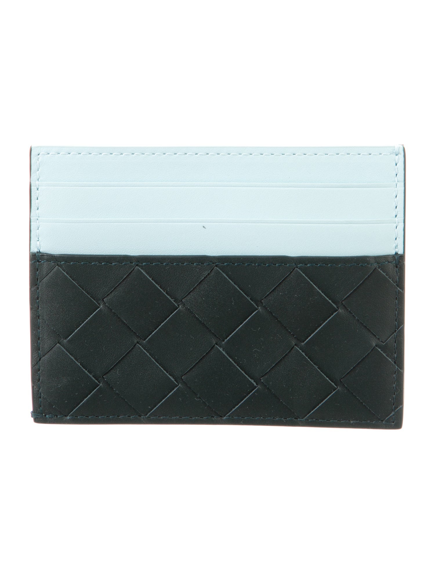 Bottega Veneta Intrecciato Weave Leather Card Holder w/ Tags