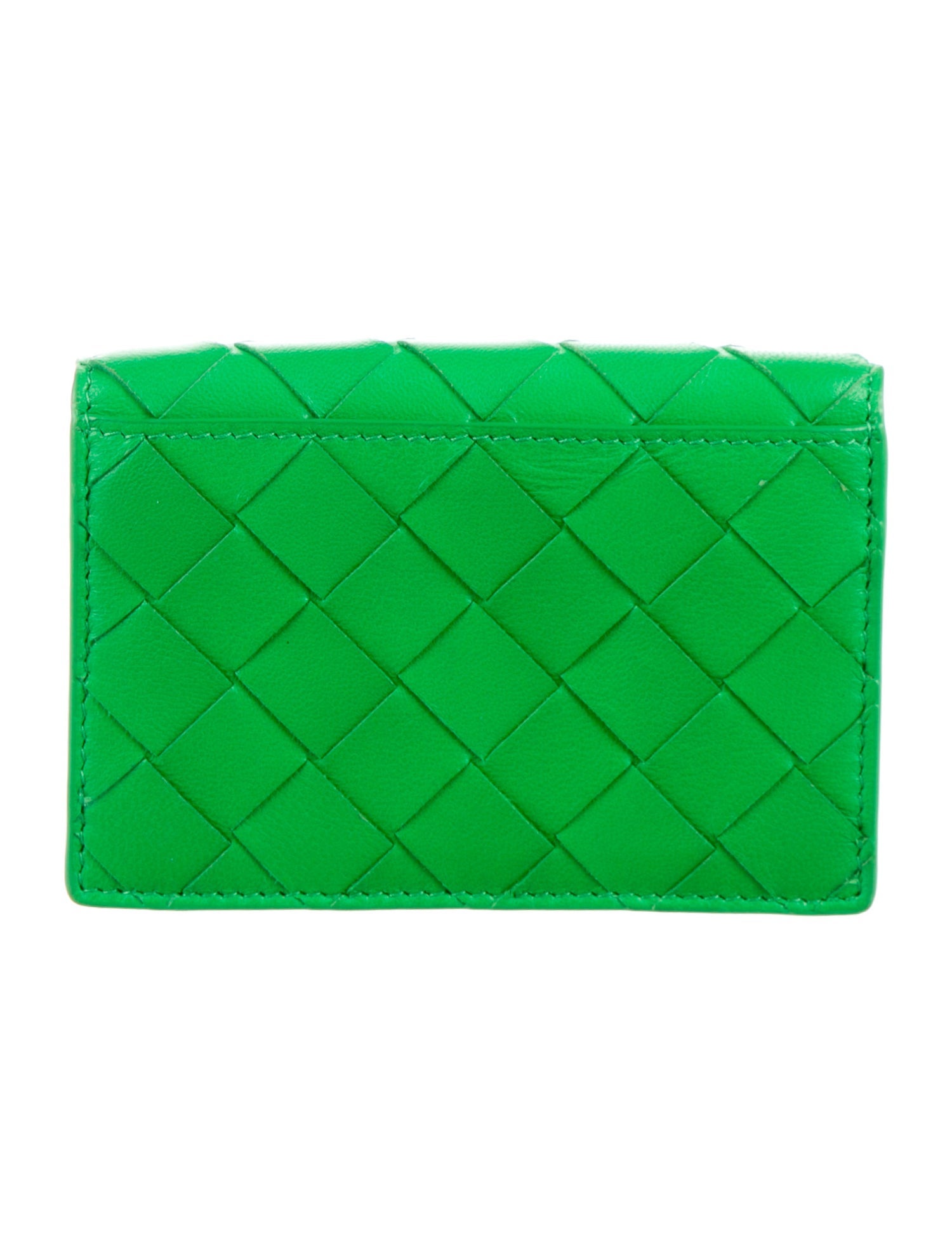 Bottega Veneta Business Card Case Intrecciato Weave Wallet