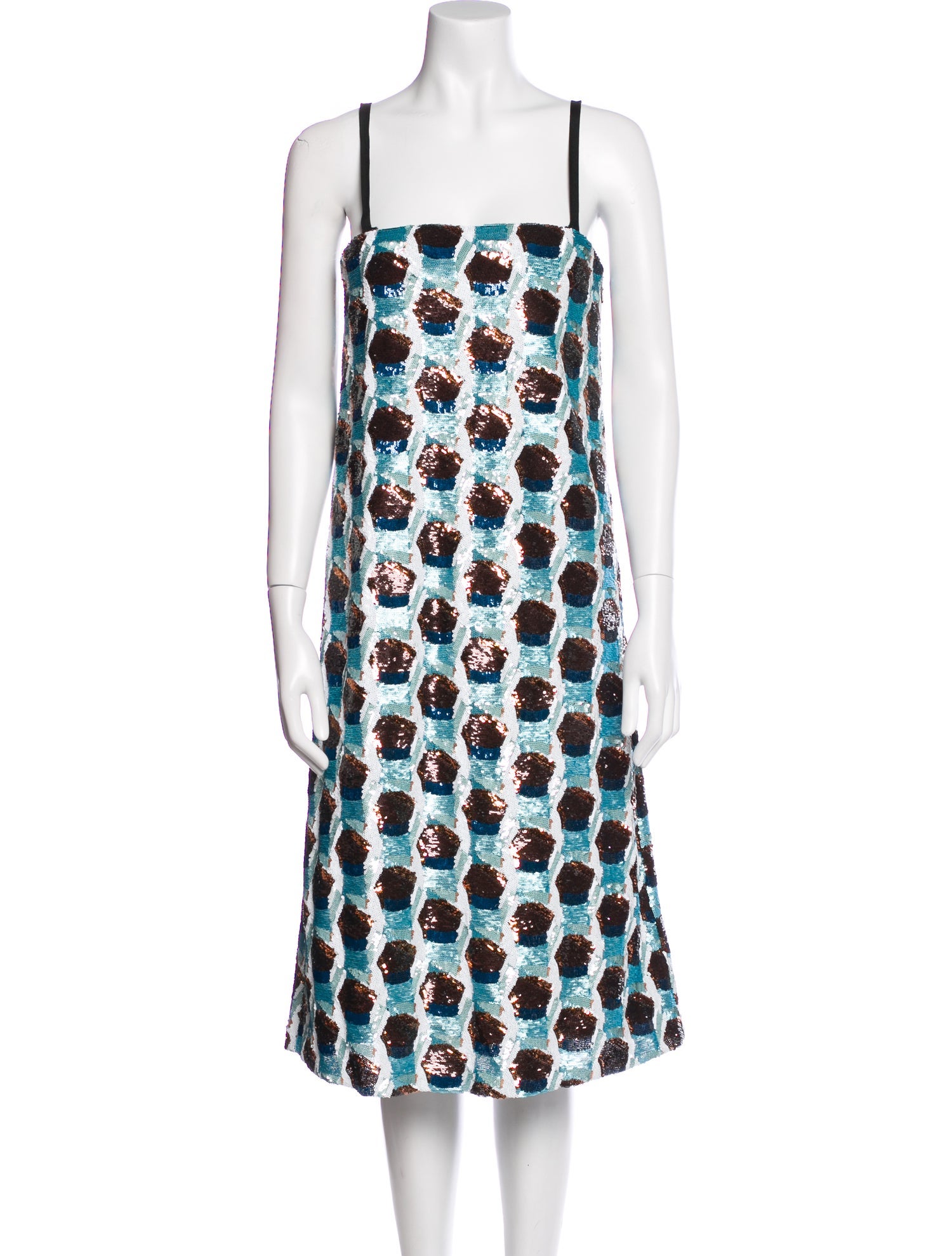 Bottega Veneta Printed Midi Length Dress w/ Tags