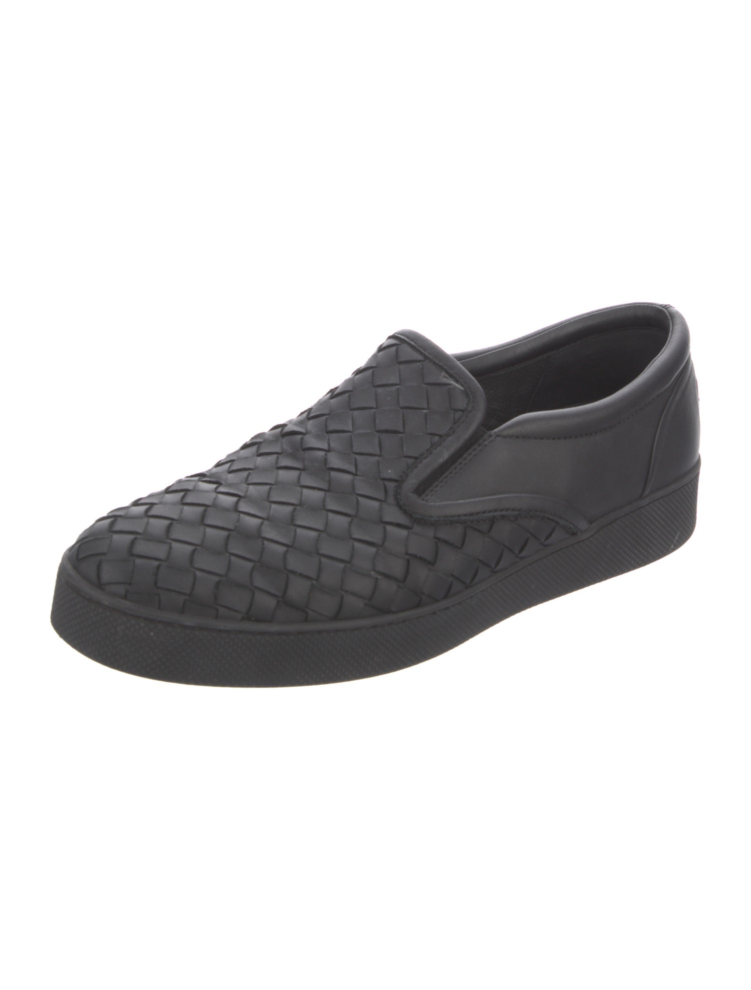 Bottega Veneta Intrecciato Weave Leather Sneakers