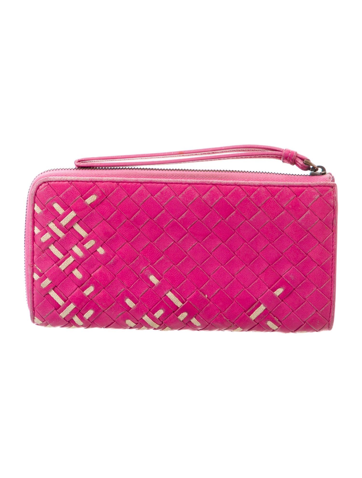 Bottega Veneta Intrecciato Weave Leather Continental Wallet