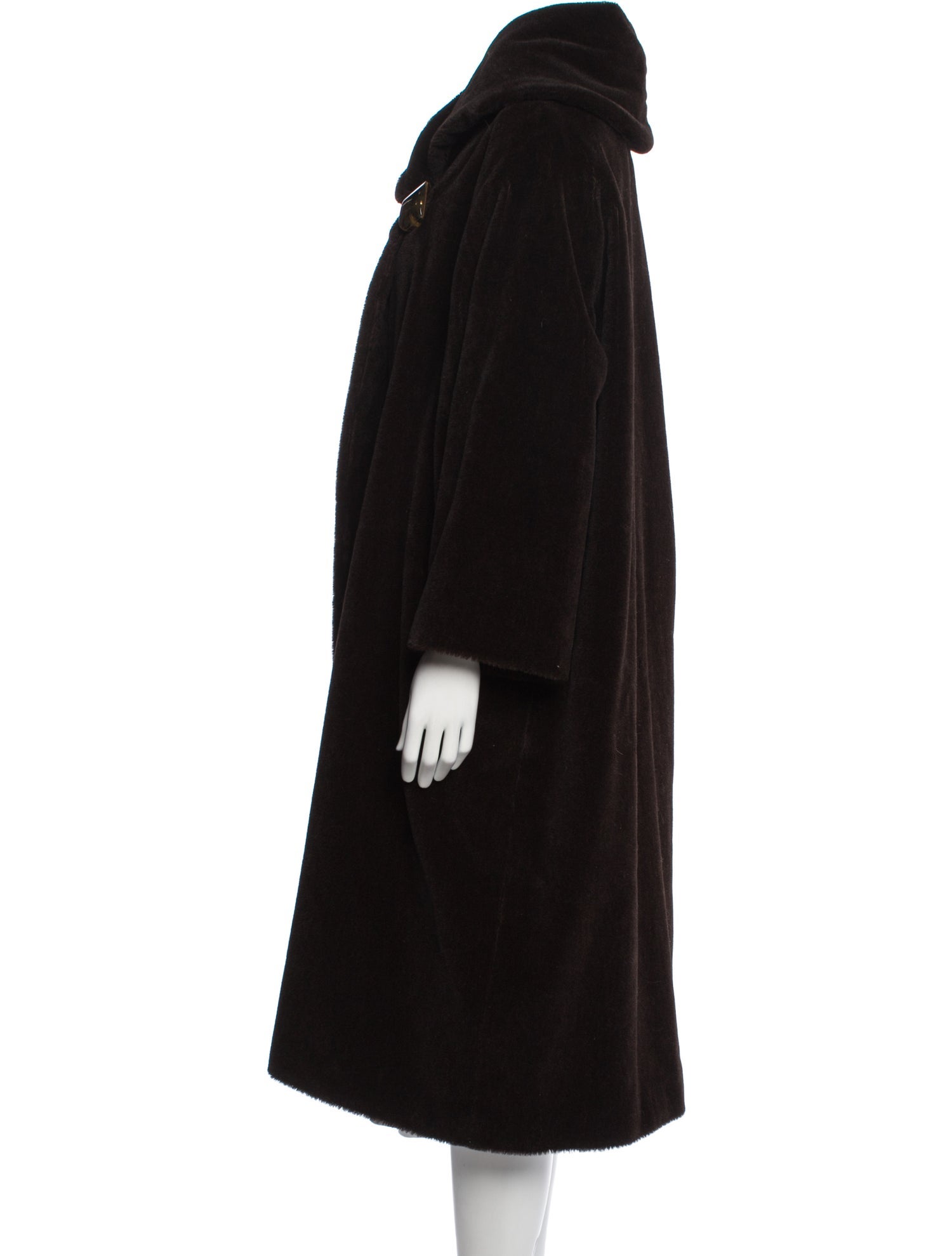 Bottega Veneta Wool Faux Fur Coat