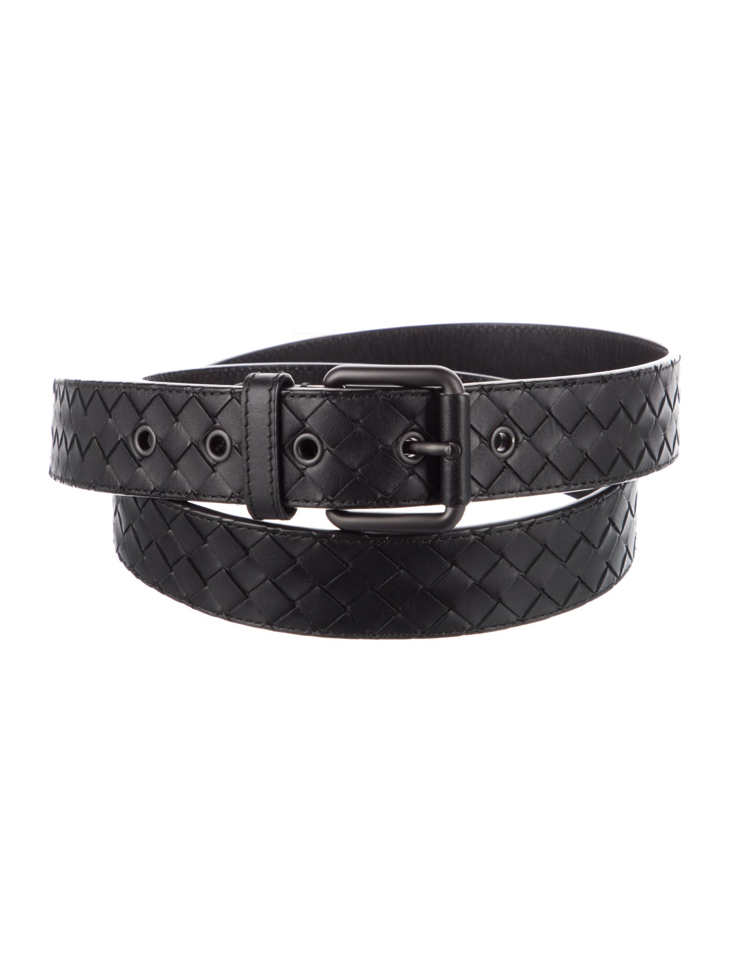 Bottega Veneta Intrecciato Weave Leather Belt