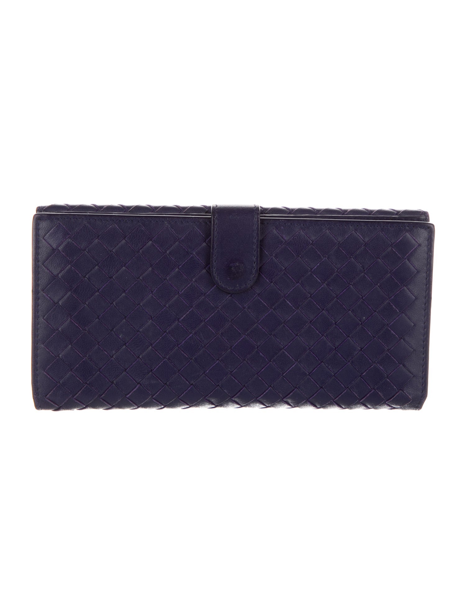 Bottega Veneta Intrecciato Weave Leather Continental Wallet
