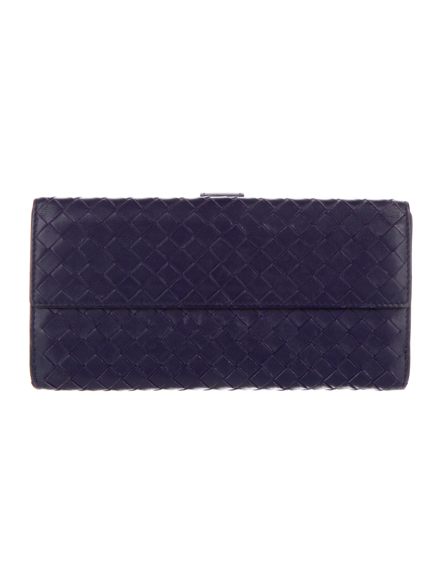 Bottega Veneta Intrecciato Weave Leather Continental Wallet