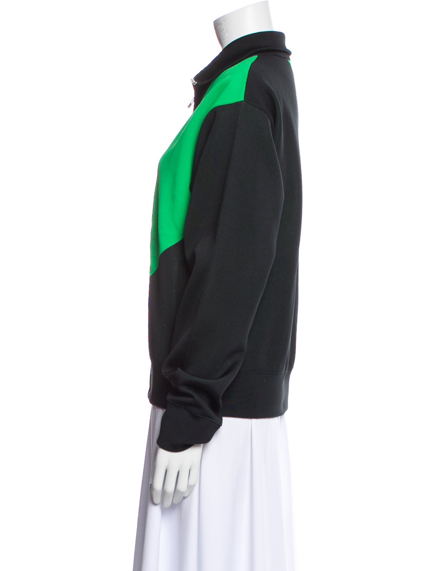 Bottega Veneta Colorblock Pattern Bomber Jacket