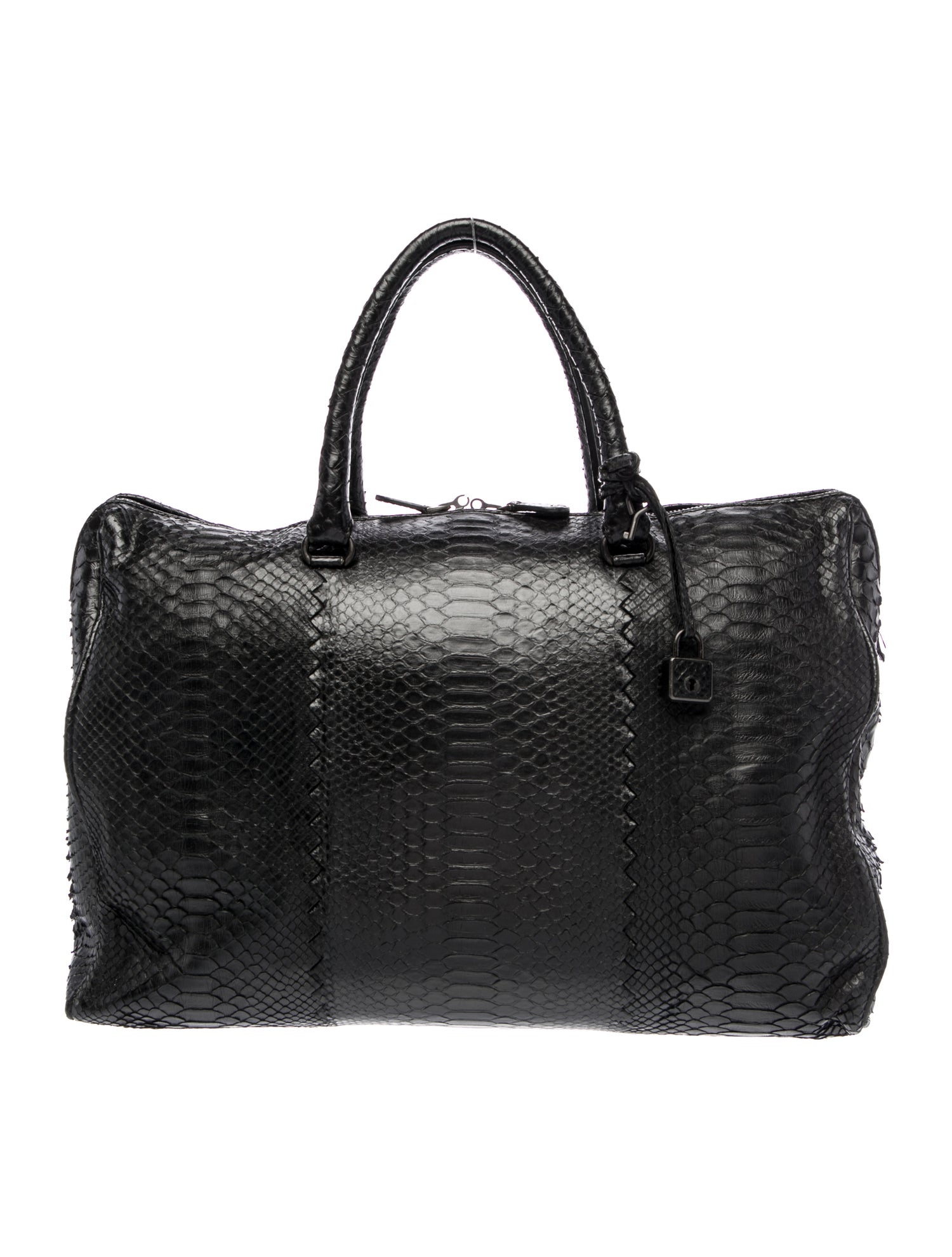 Bottega Veneta Python Top Handle Bag Vintage