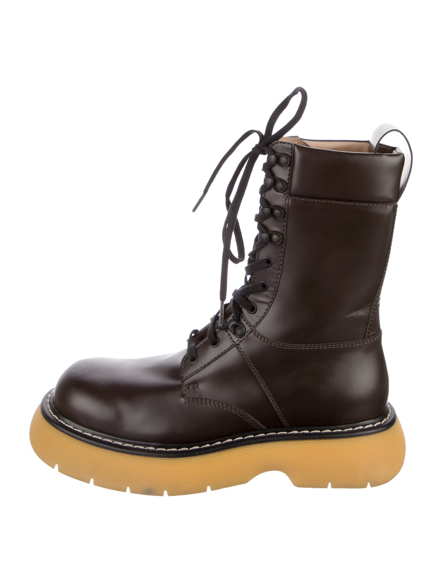 Bottega Veneta Leather Lace-Up Boots