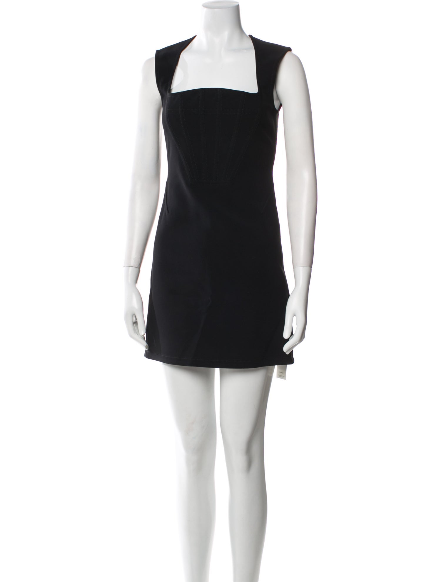 Bottega Veneta Square Neckline Mini Dress