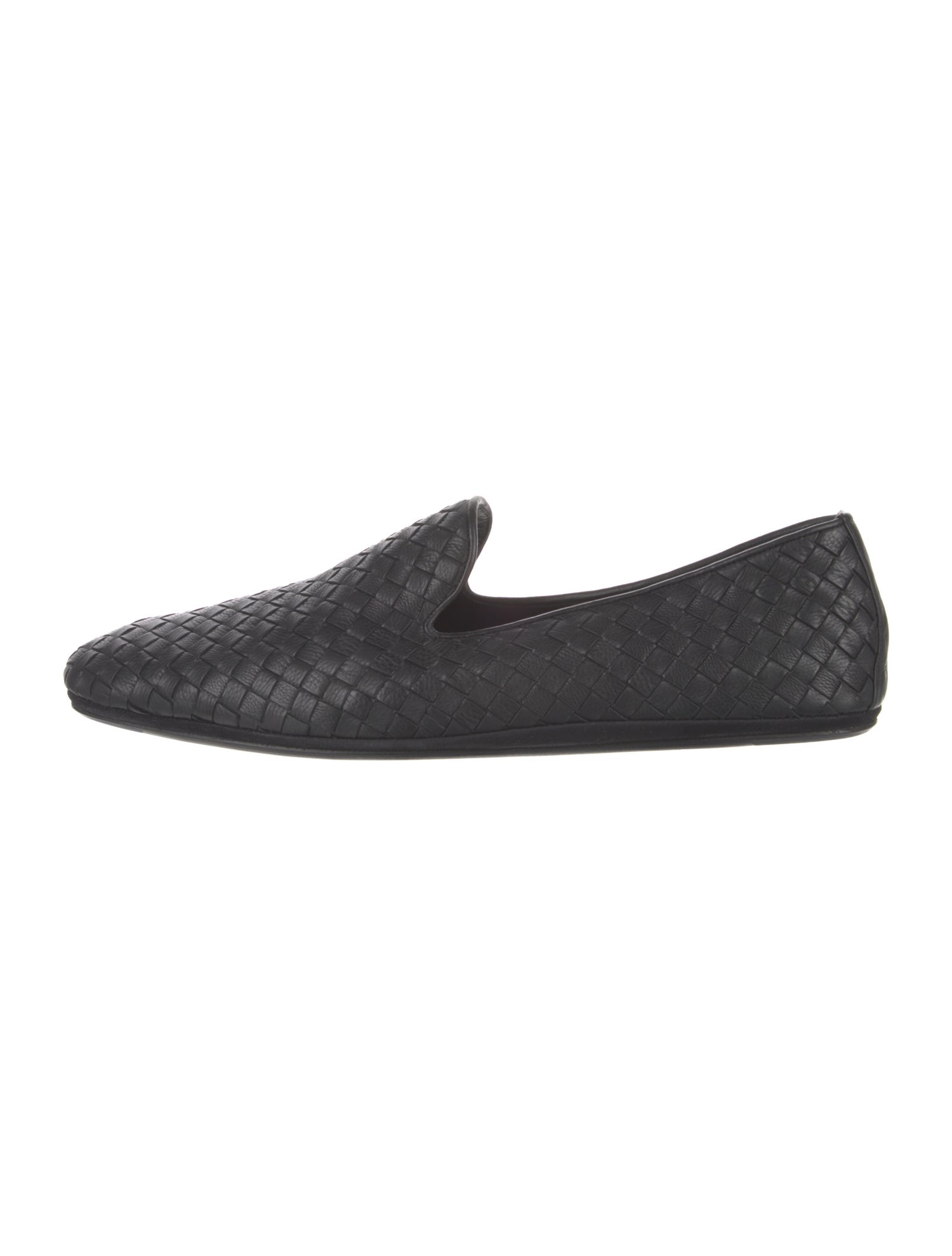 Bottega Veneta Intrecciato Weave Leather Loafers