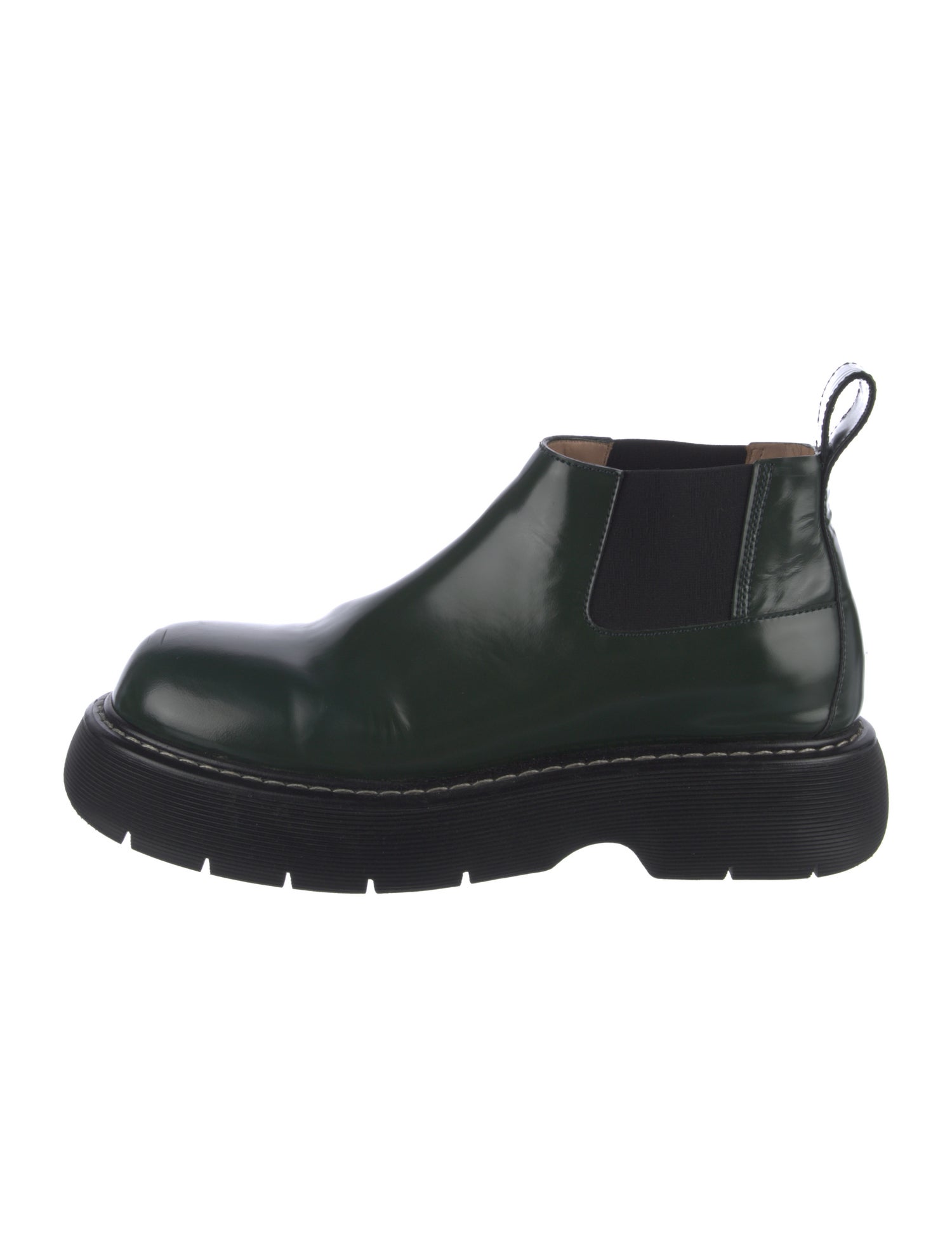 Bottega Veneta Patent Leather Chelsea Boots