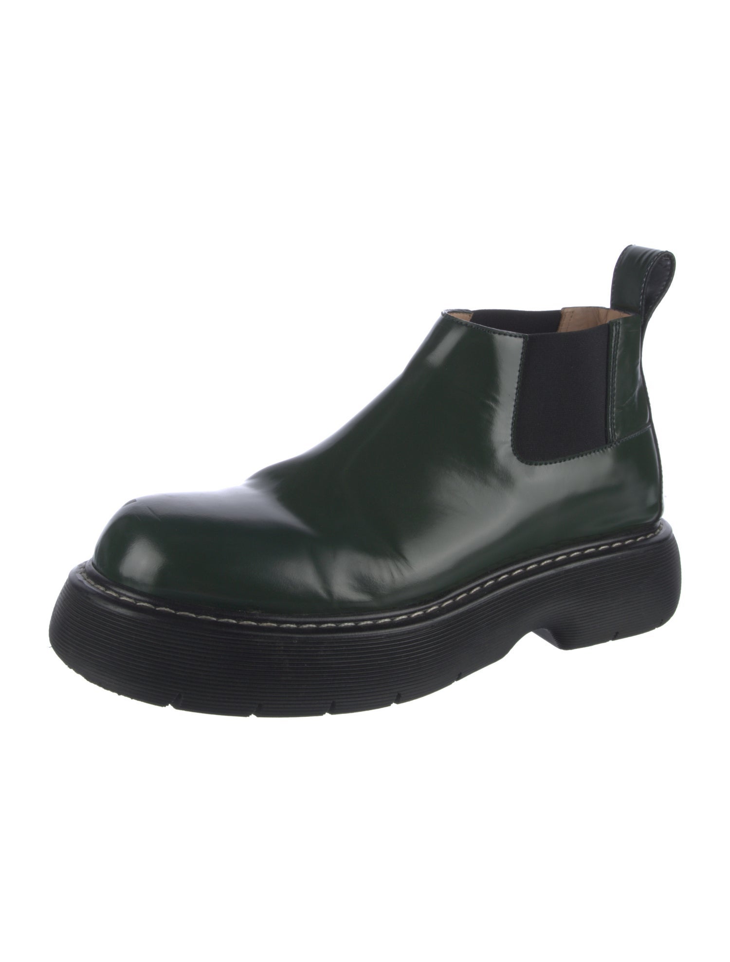Bottega Veneta Patent Leather Chelsea Boots