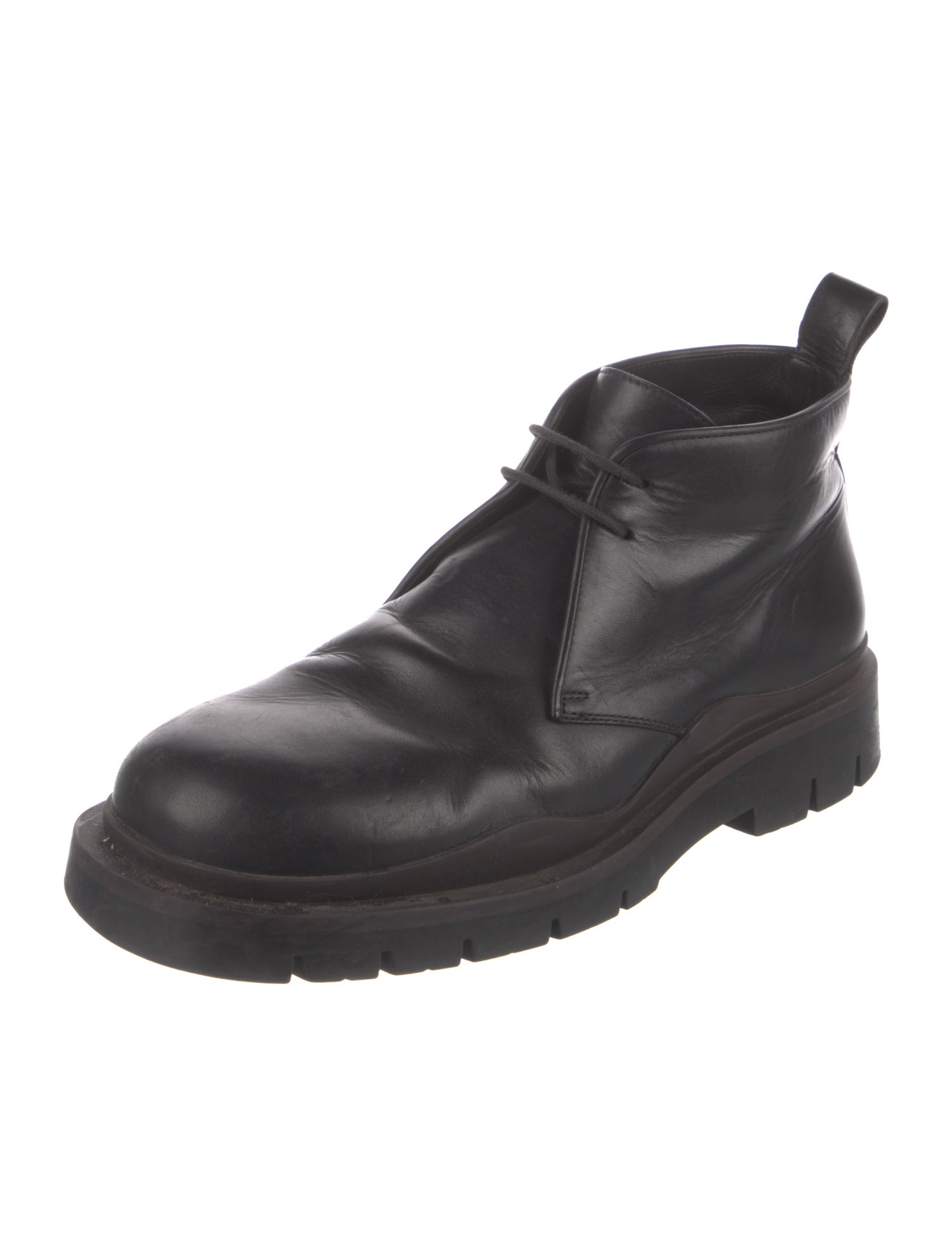 Bottega Veneta Leather Lace-Up Boots