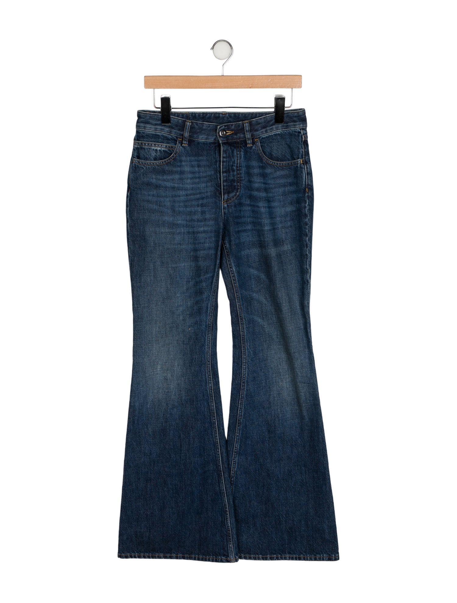 Bottega Veneta Mid-Rise Wide Leg Jeans