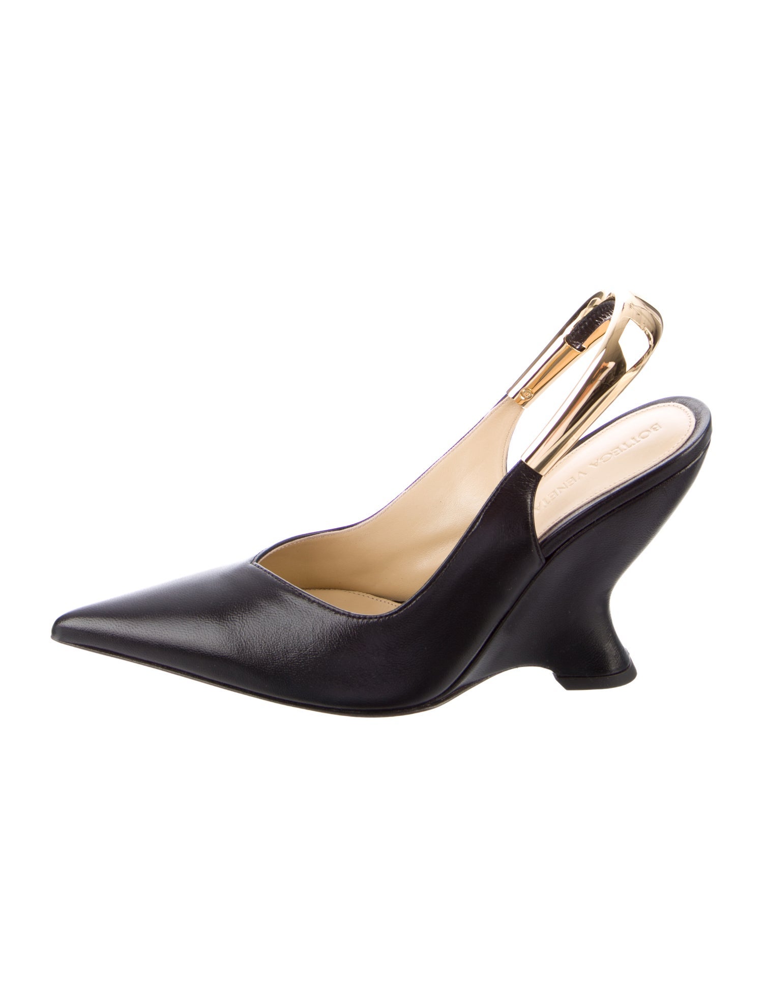 Bottega Veneta Leather Slingback Pumps