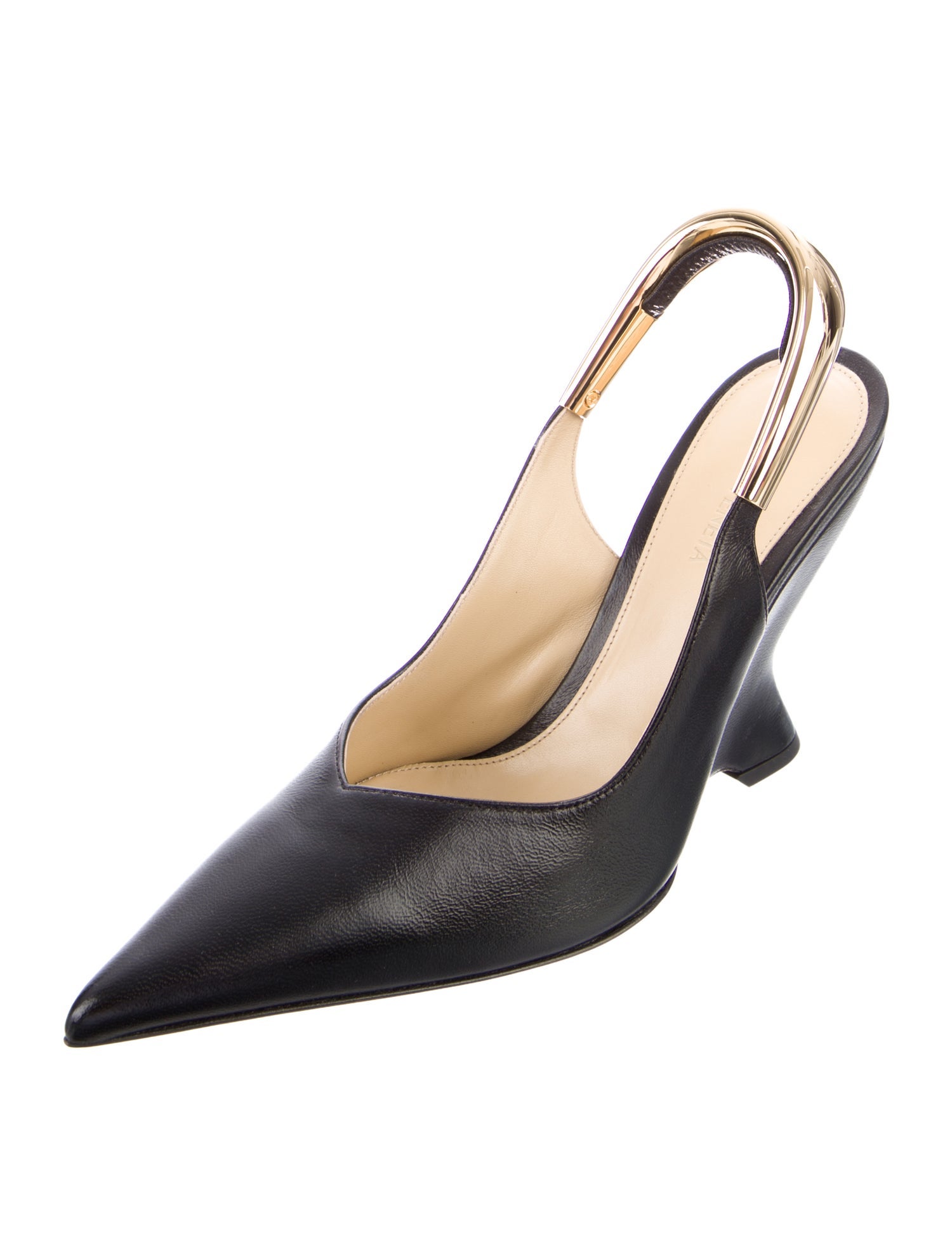 Bottega Veneta Leather Slingback Pumps