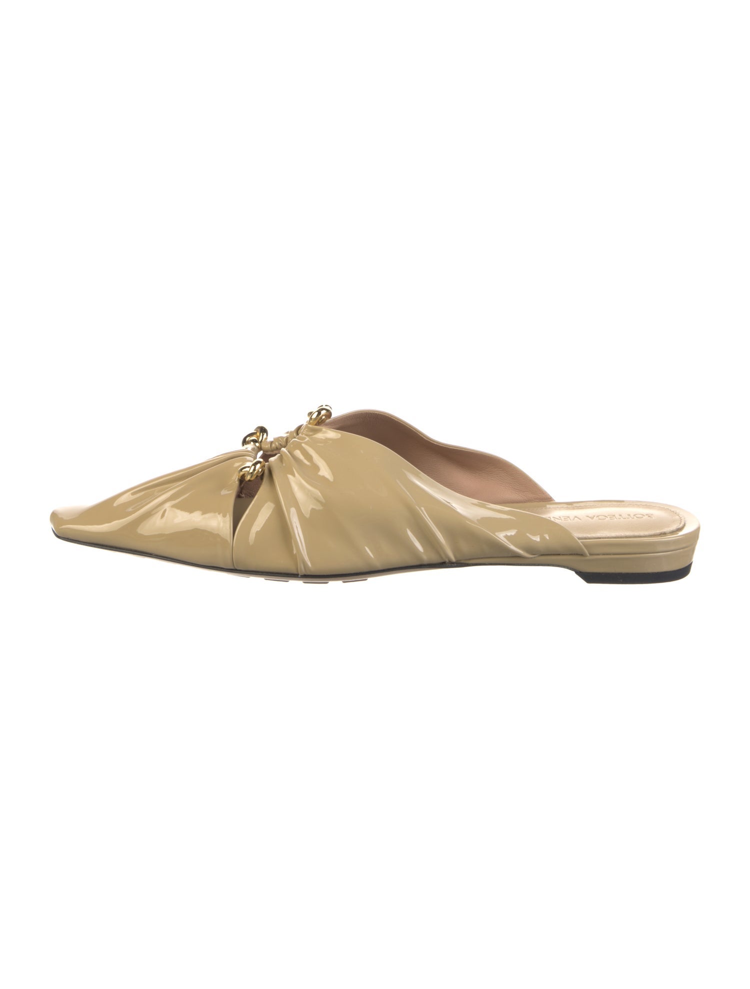 Bottega Veneta Patent Leather Mules w/ Tags