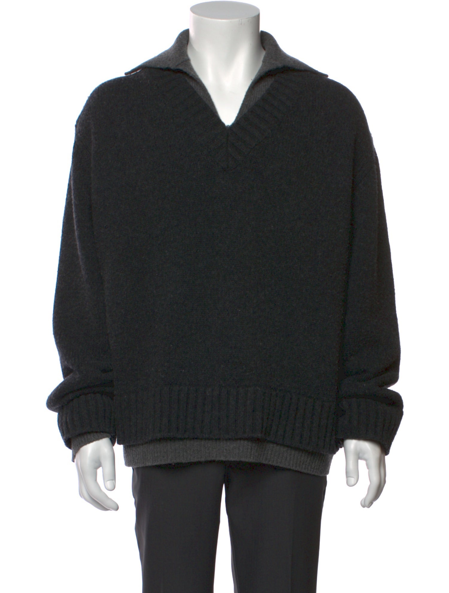 Bottega Veneta Wool V-Neck Polo Sweater
