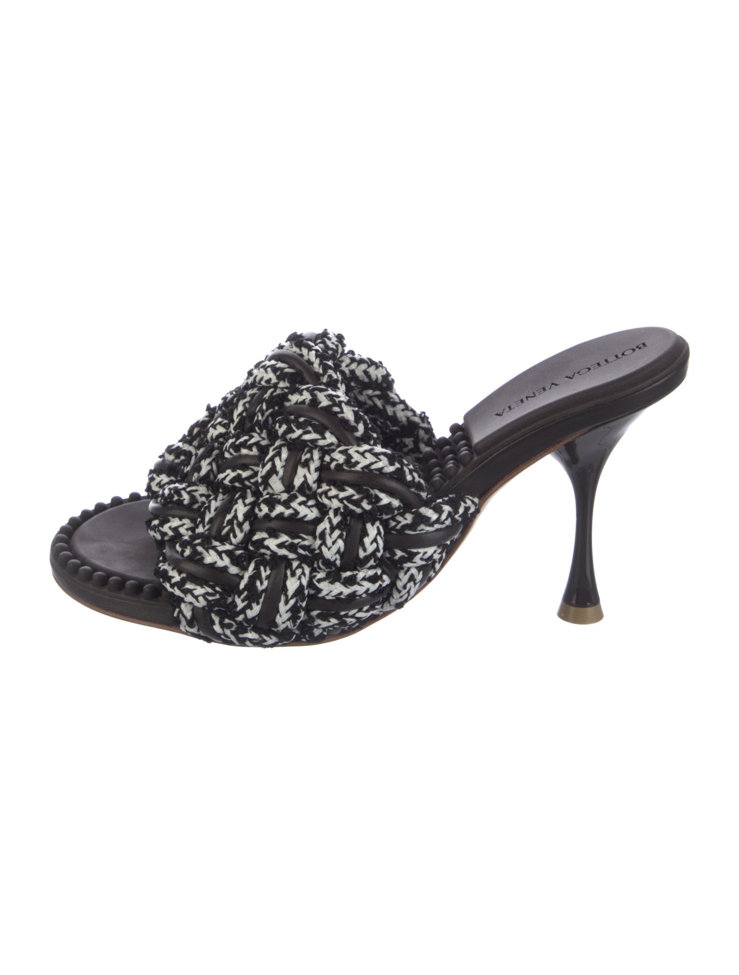 Bottega Veneta Intrecciato Weave Patterned Slides