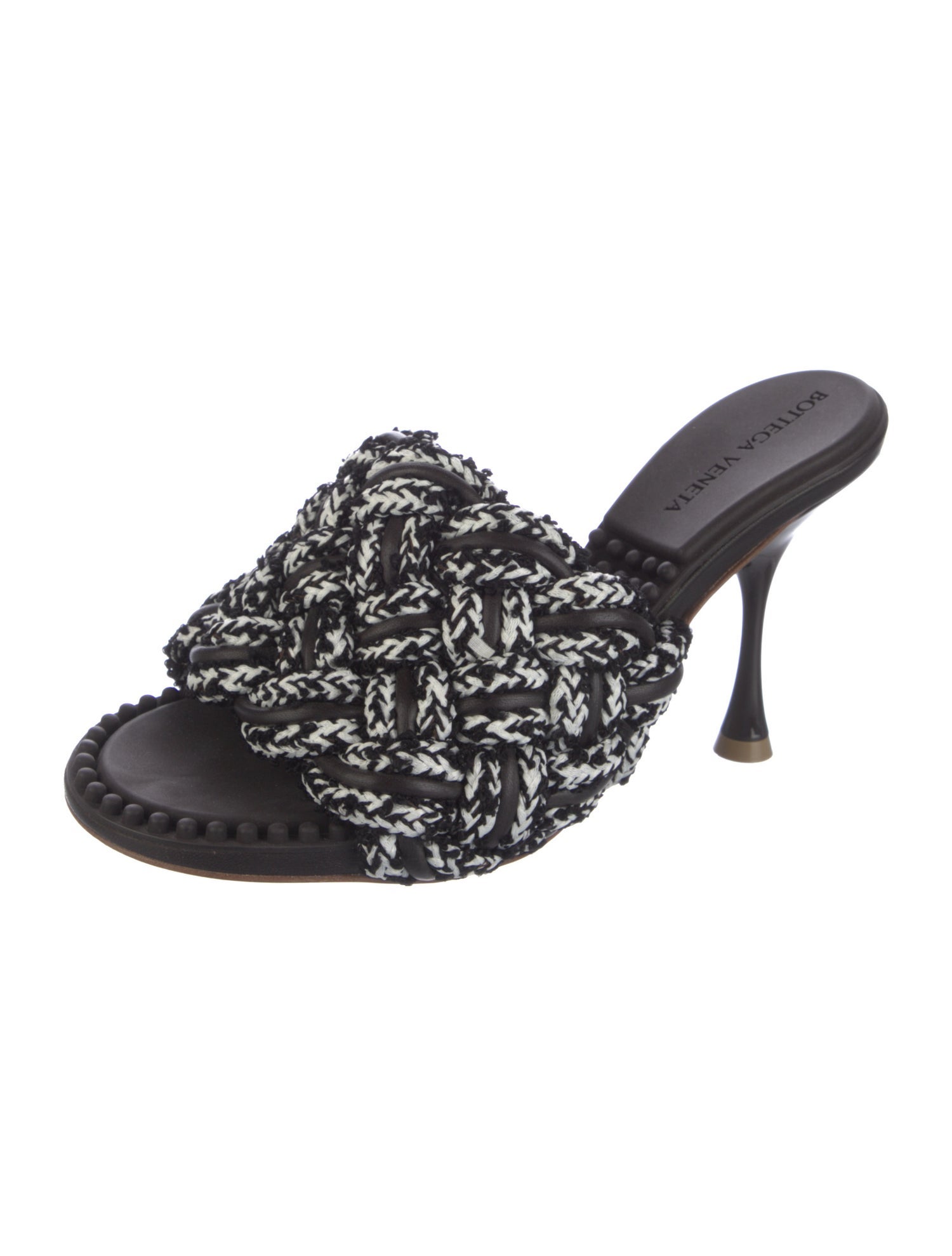 Bottega Veneta Intrecciato Weave Patterned Slides