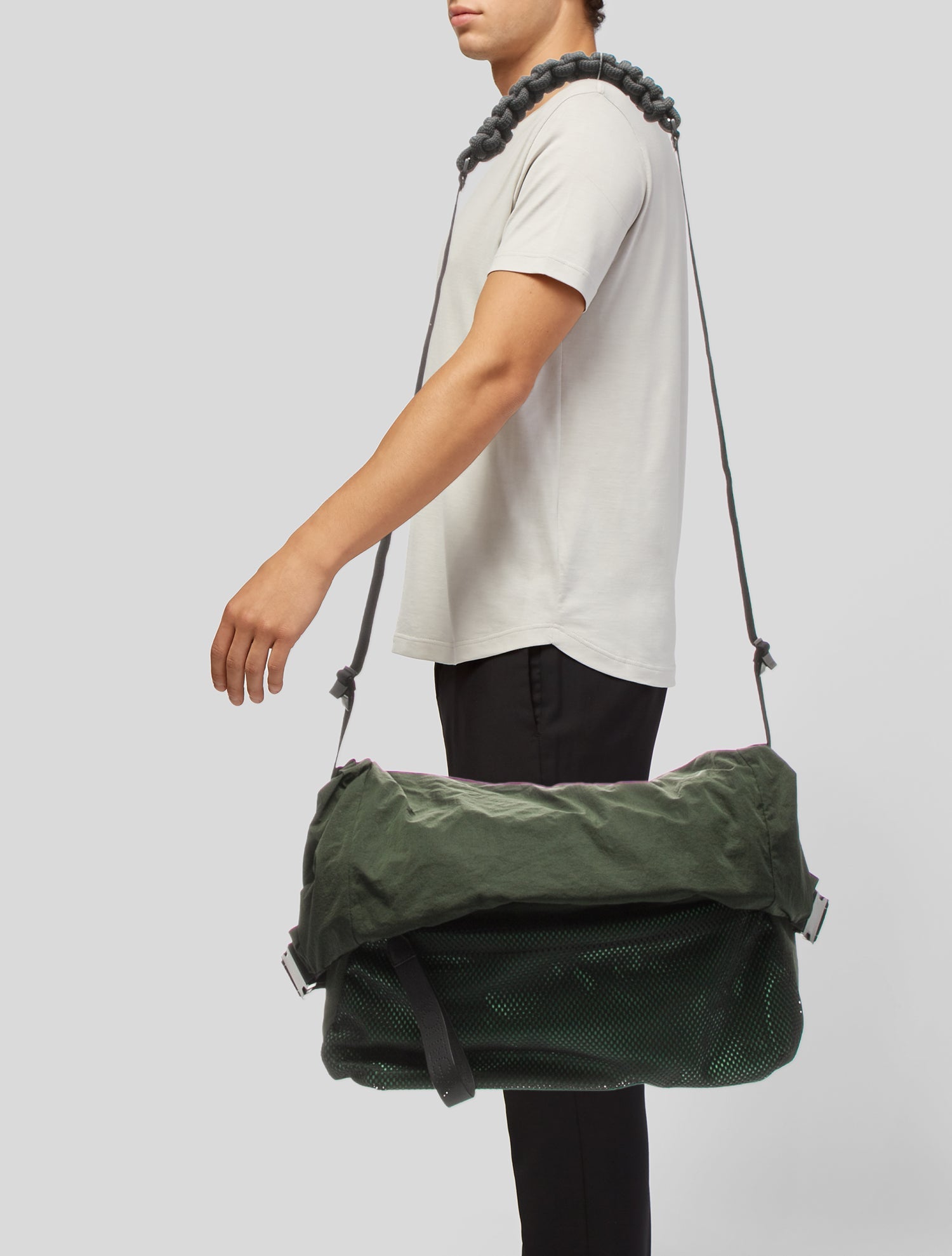 Bottega Veneta Nylon Messenger Bag