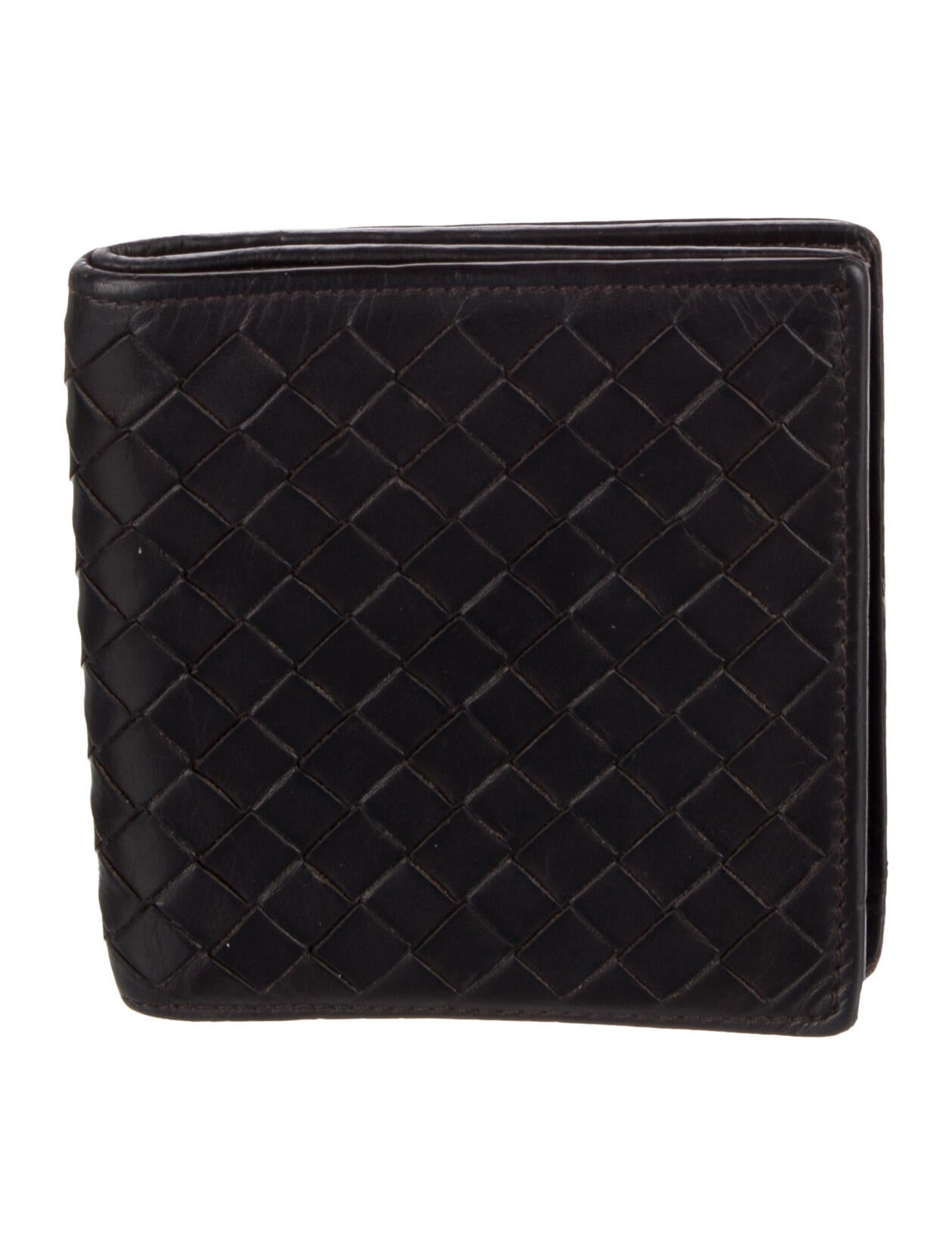 Bottega Veneta Intrecciato Weave Leather Bifold Wallet