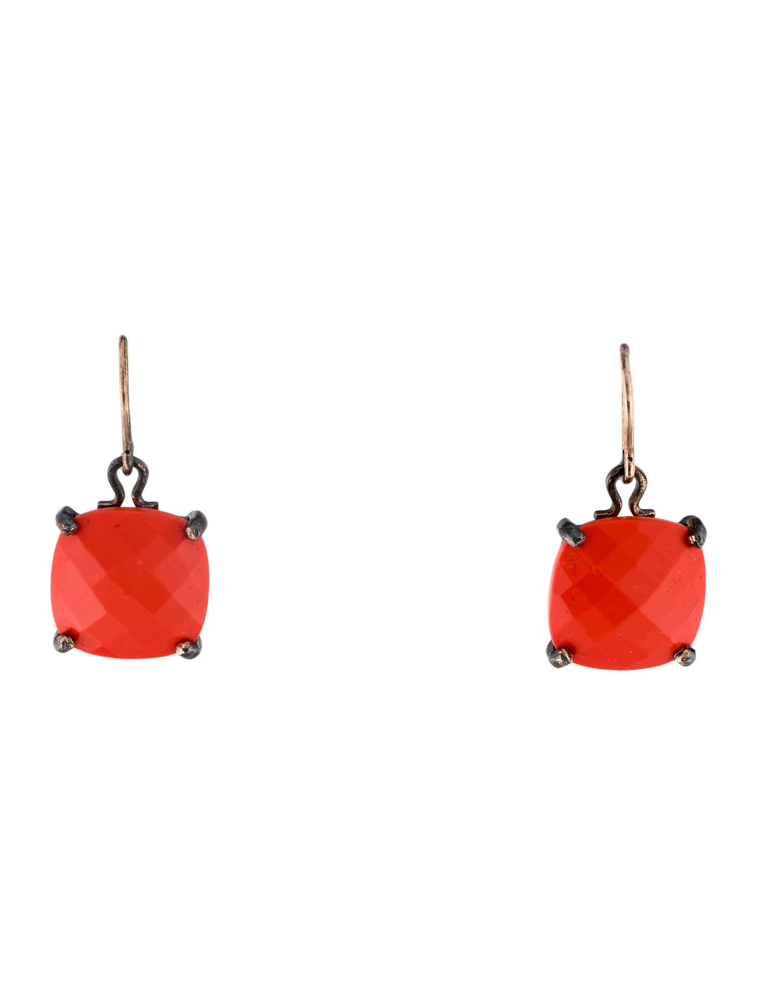 Bottega Veneta Faceted Drop Earrings