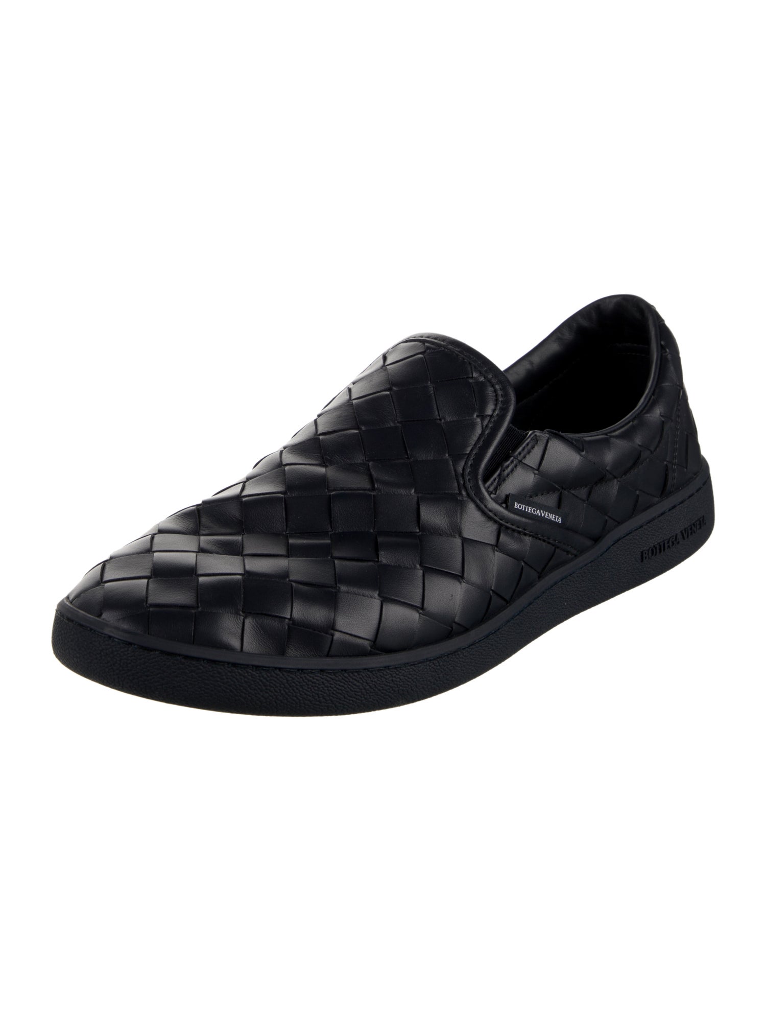 Bottega Veneta Intrecciato Weave Leather Sneakers