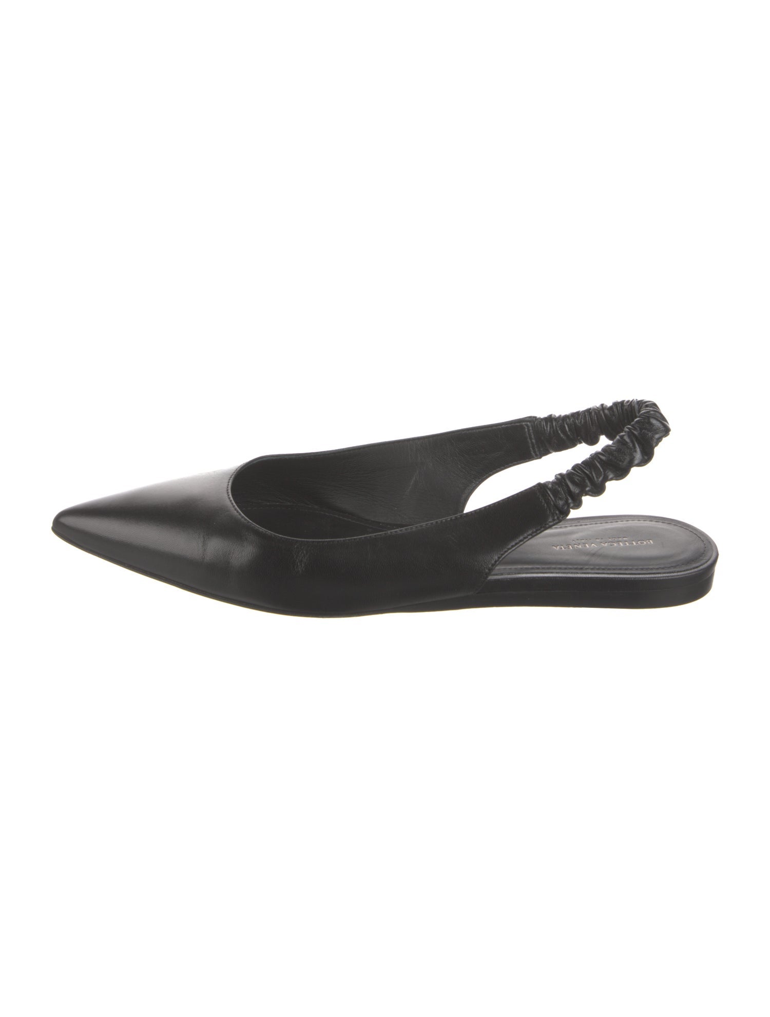 Bottega Veneta Leather Slingback Flats