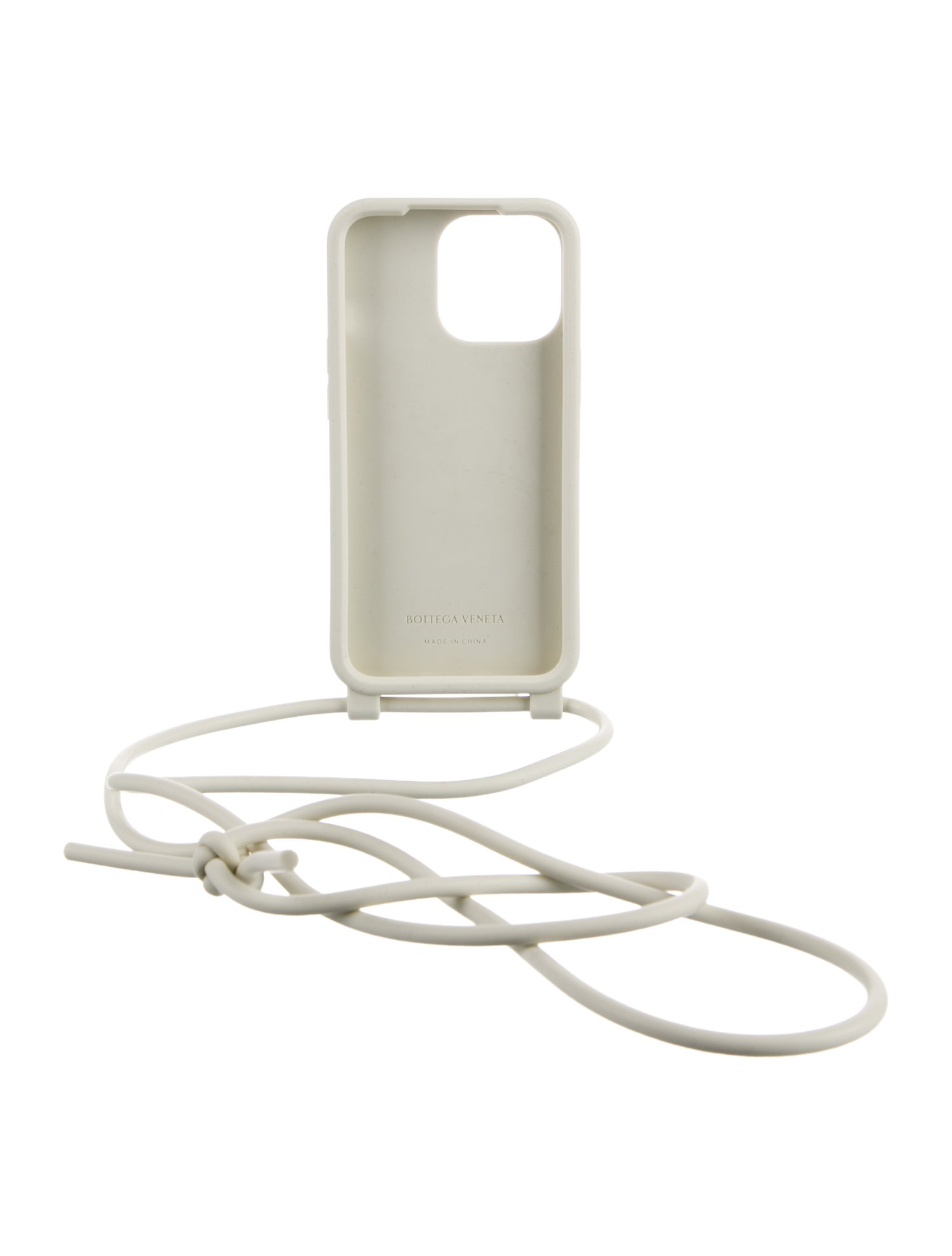 Bottega Veneta Rubber Pattern Print iPhone Case w/ Detachable Strap