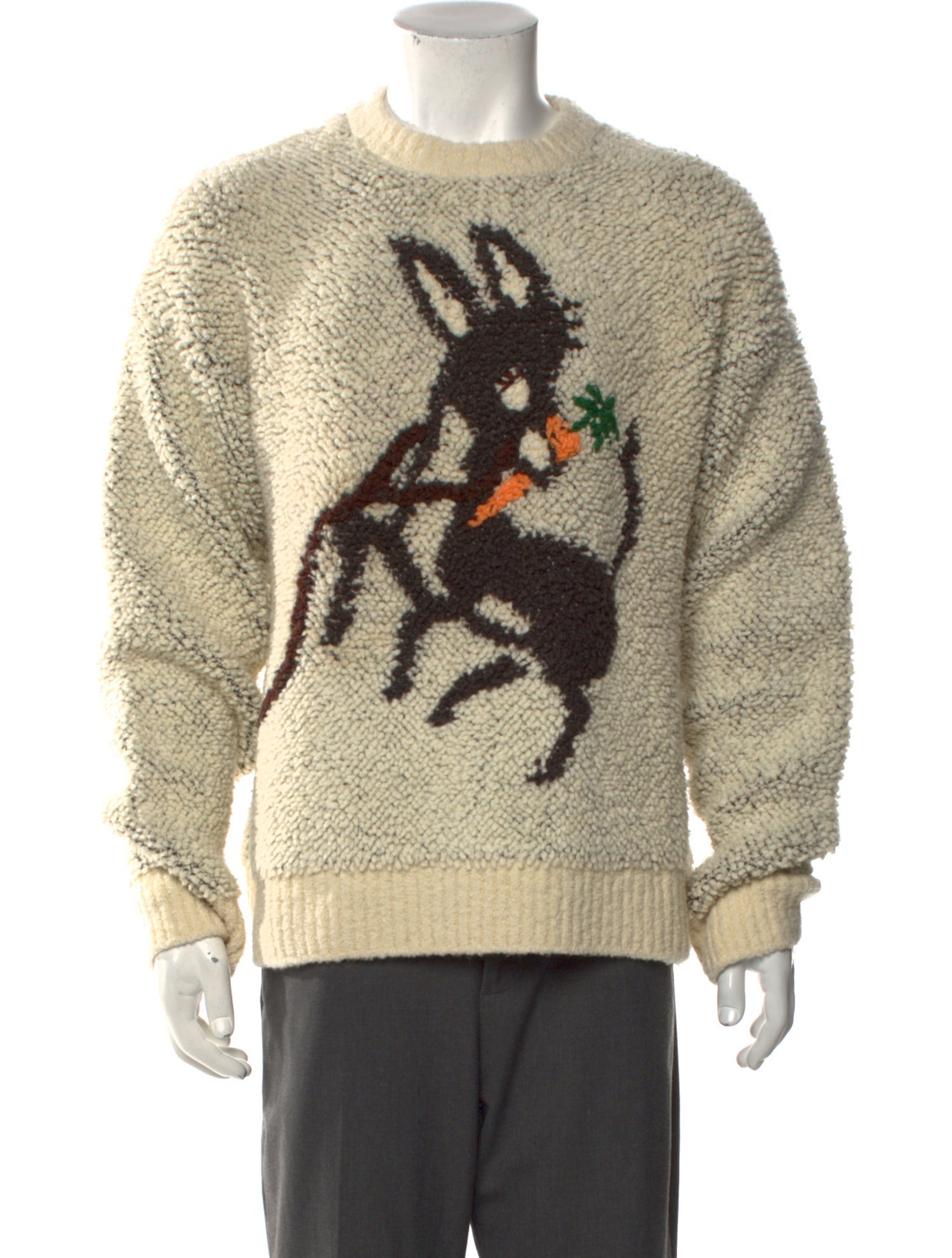 Bottega Veneta Wool Graphic Print Pullover