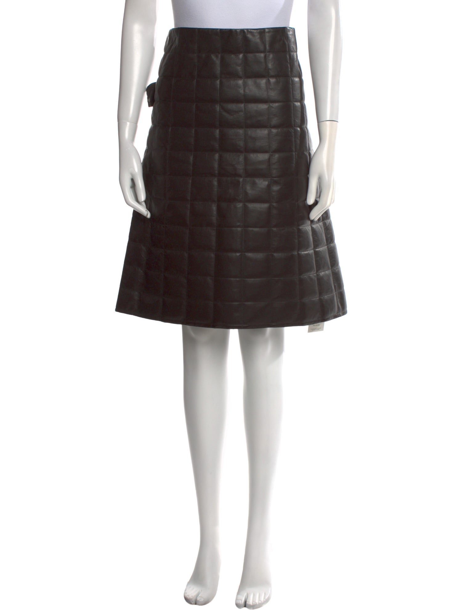 Bottega Veneta Leather Knee-Length Skirt