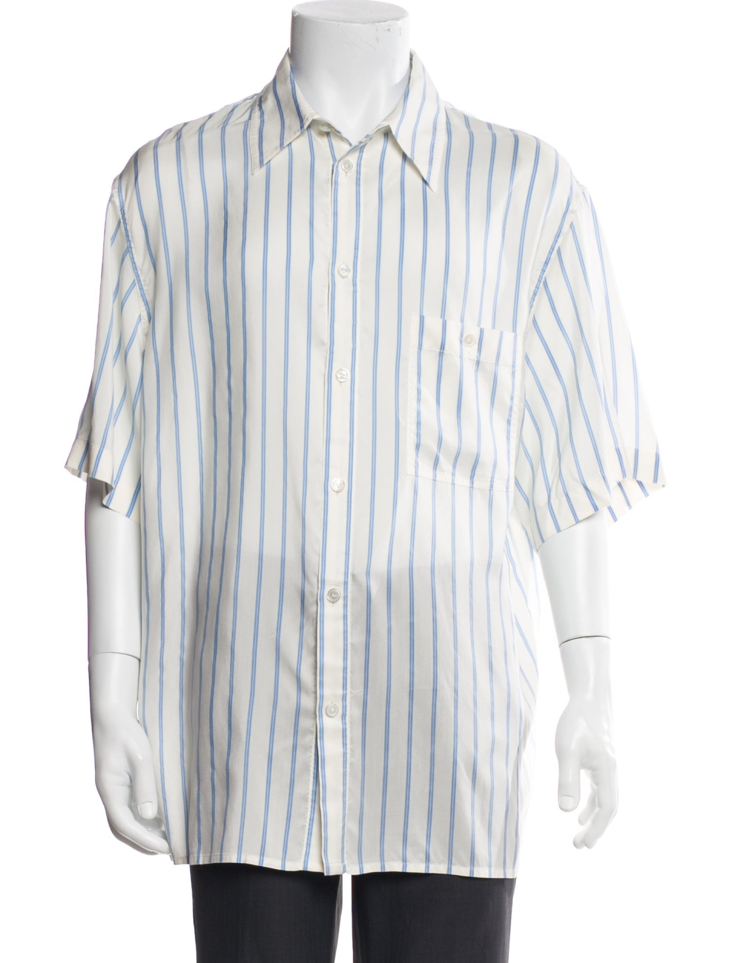 Bottega Veneta Silk Striped Shirt