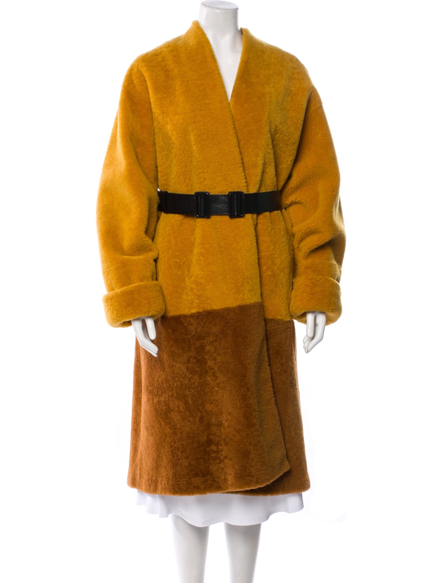 Bottega Veneta Shearling Fur Coat