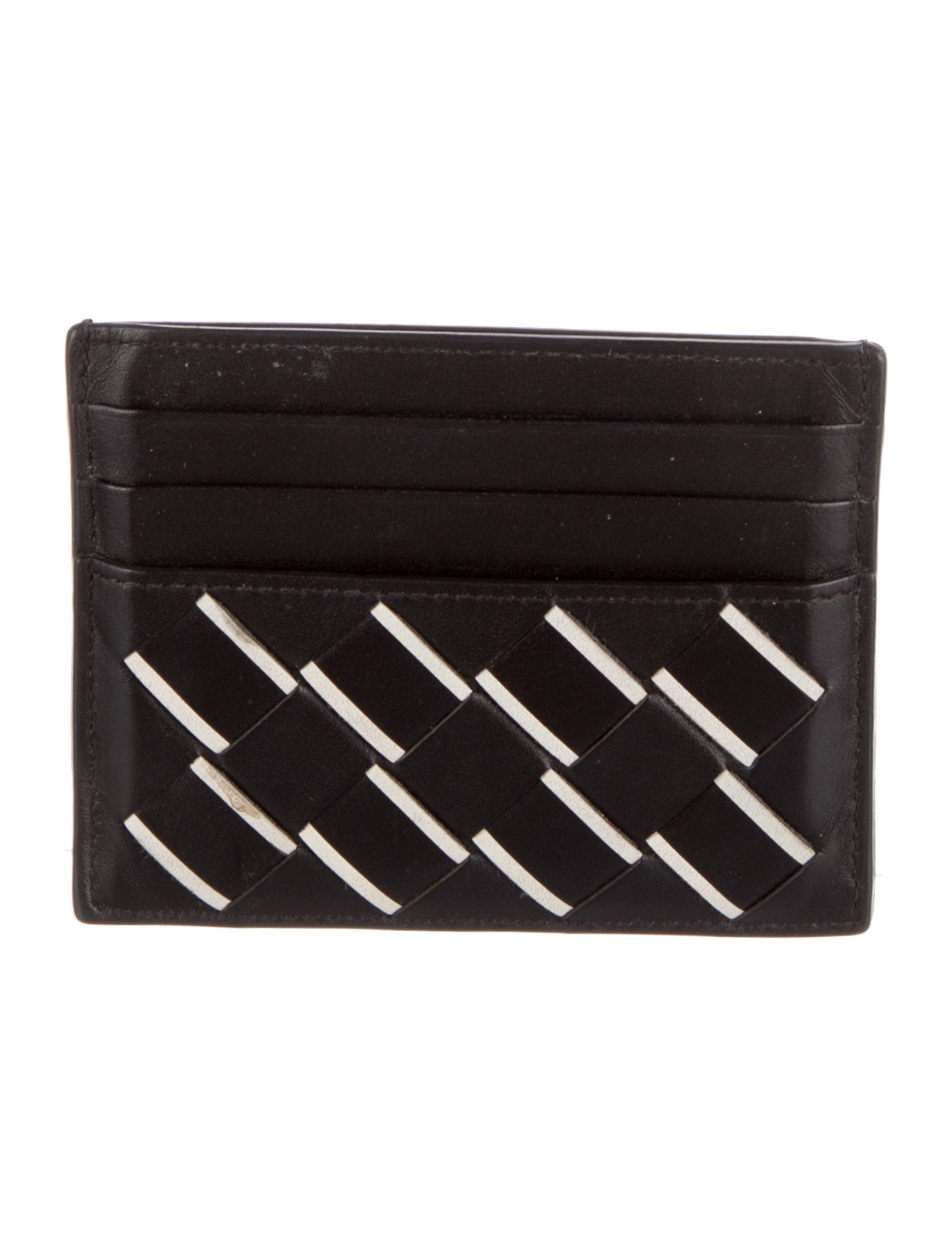 Bottega Veneta Card Holder Intrecciato Weave Card Holder