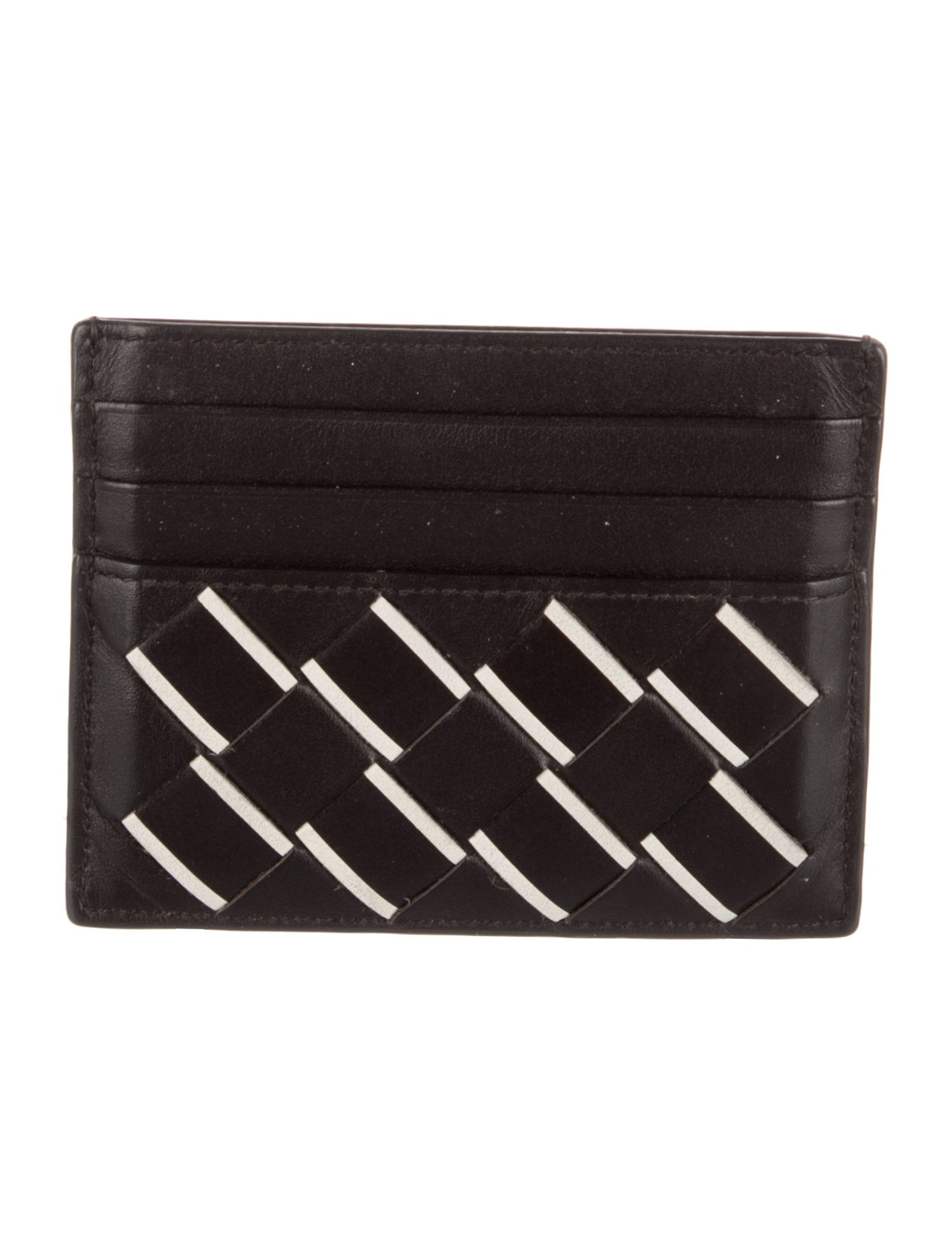 Bottega Veneta Card Holder Intrecciato Weave Card Holder