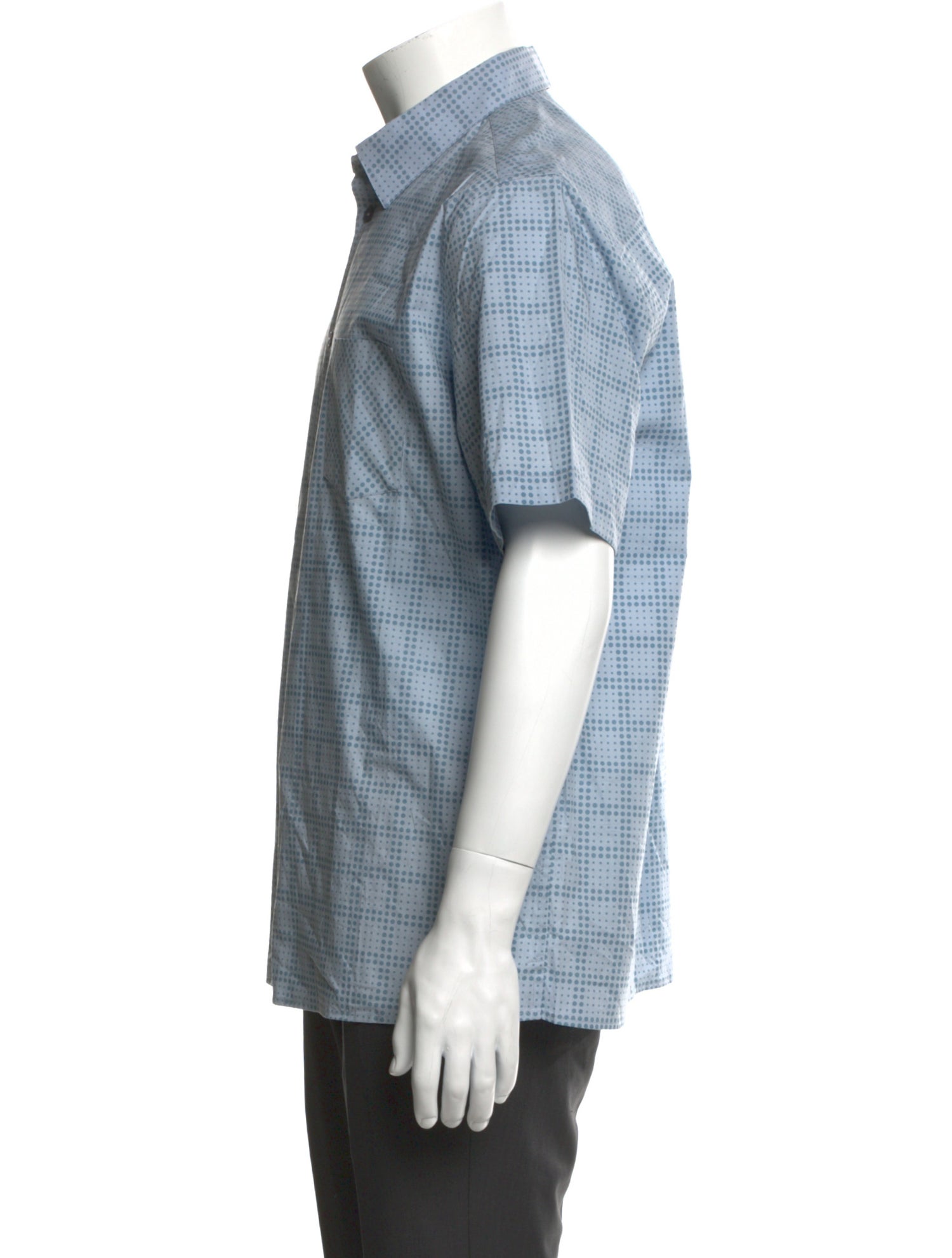 Bottega Veneta Plaid Print Short Sleeve Shirt