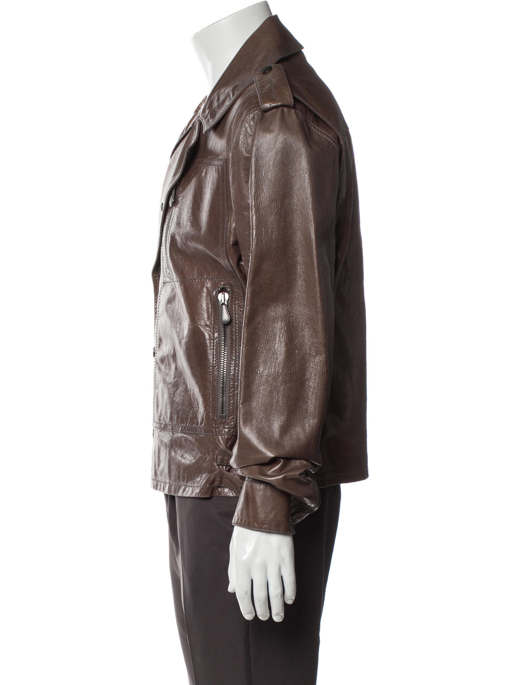 Bottega Veneta Calf Leather Moto Jacket w/ Tags