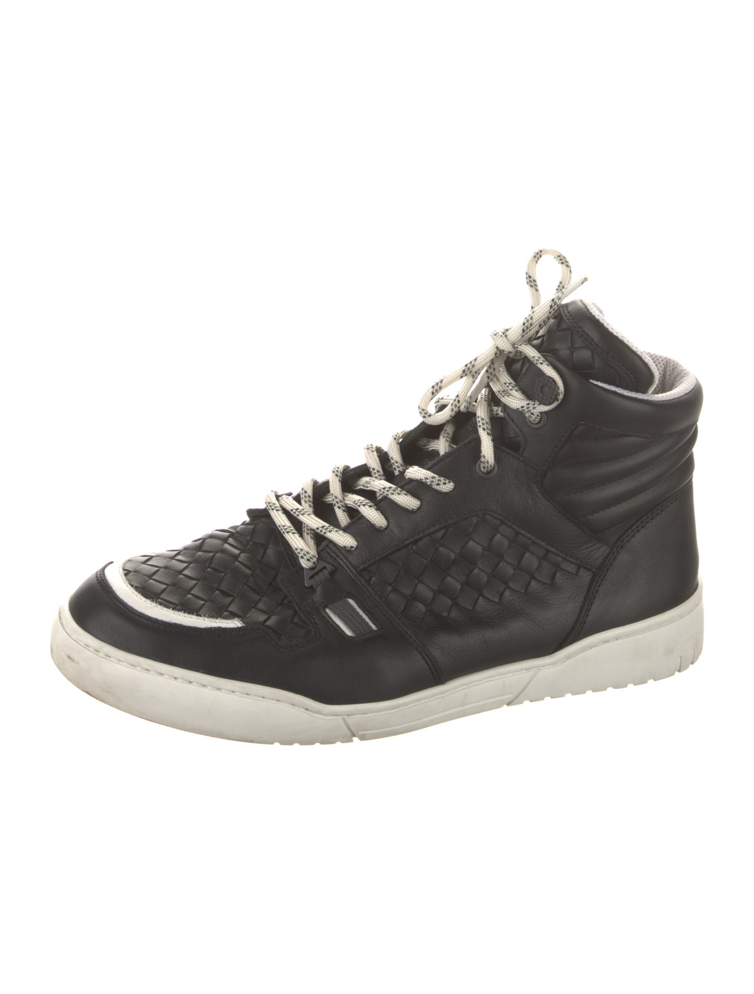 Bottega Veneta Intrecciato Weave Leather Sneakers