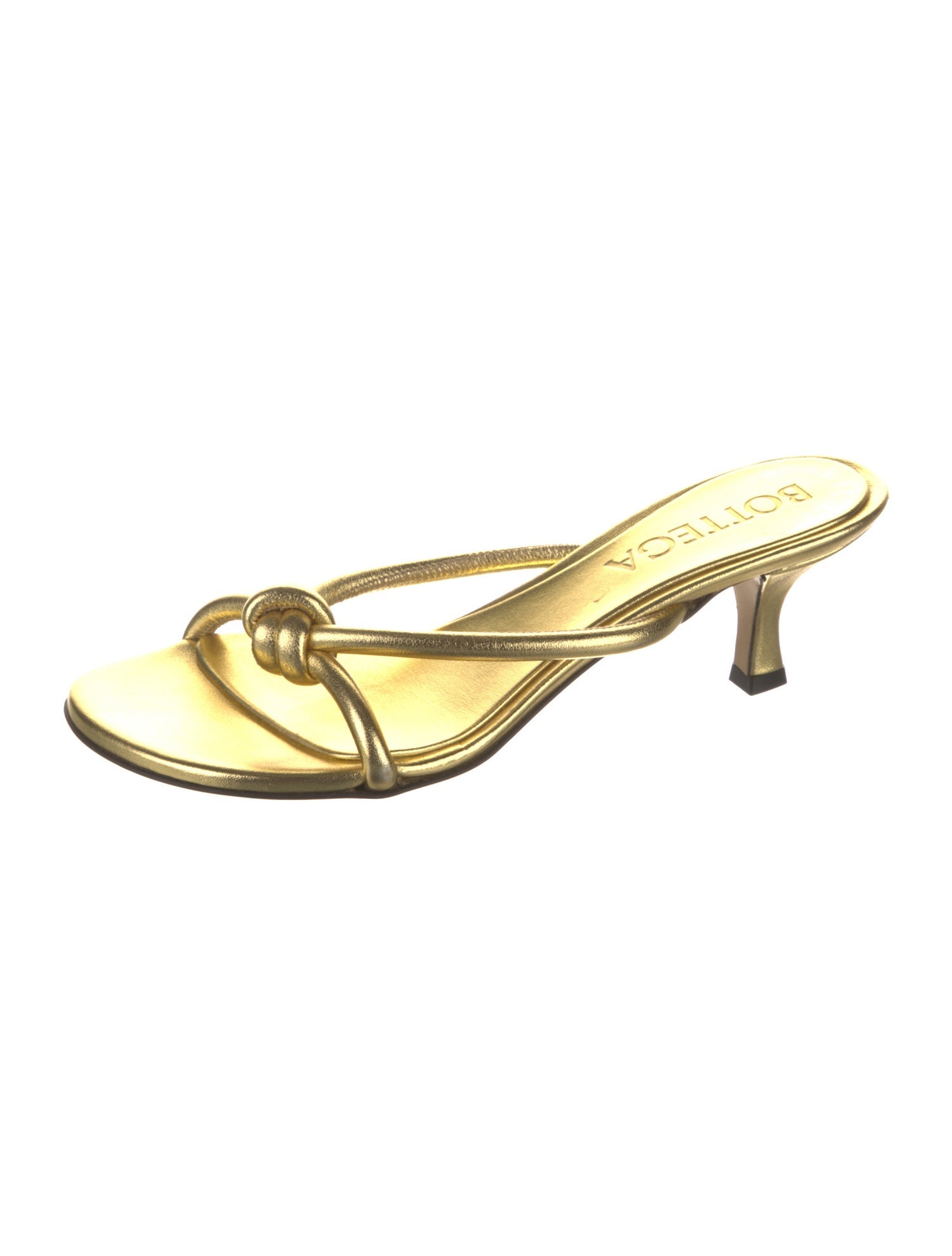 Bottega Veneta Leather Slides