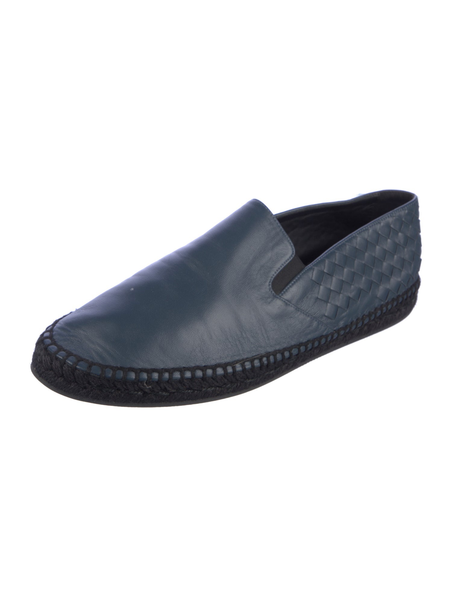 Bottega Veneta Intrecciato Weave Leather Espadrilles