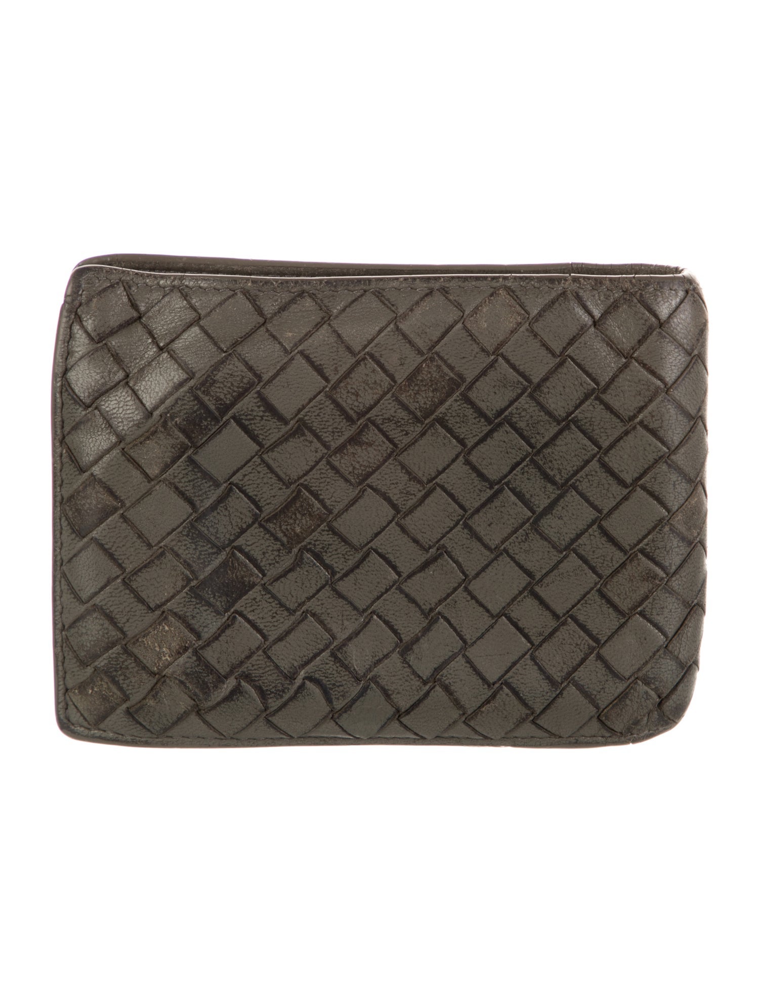 Bottega Veneta Intrecciato Weave Leather Wallet